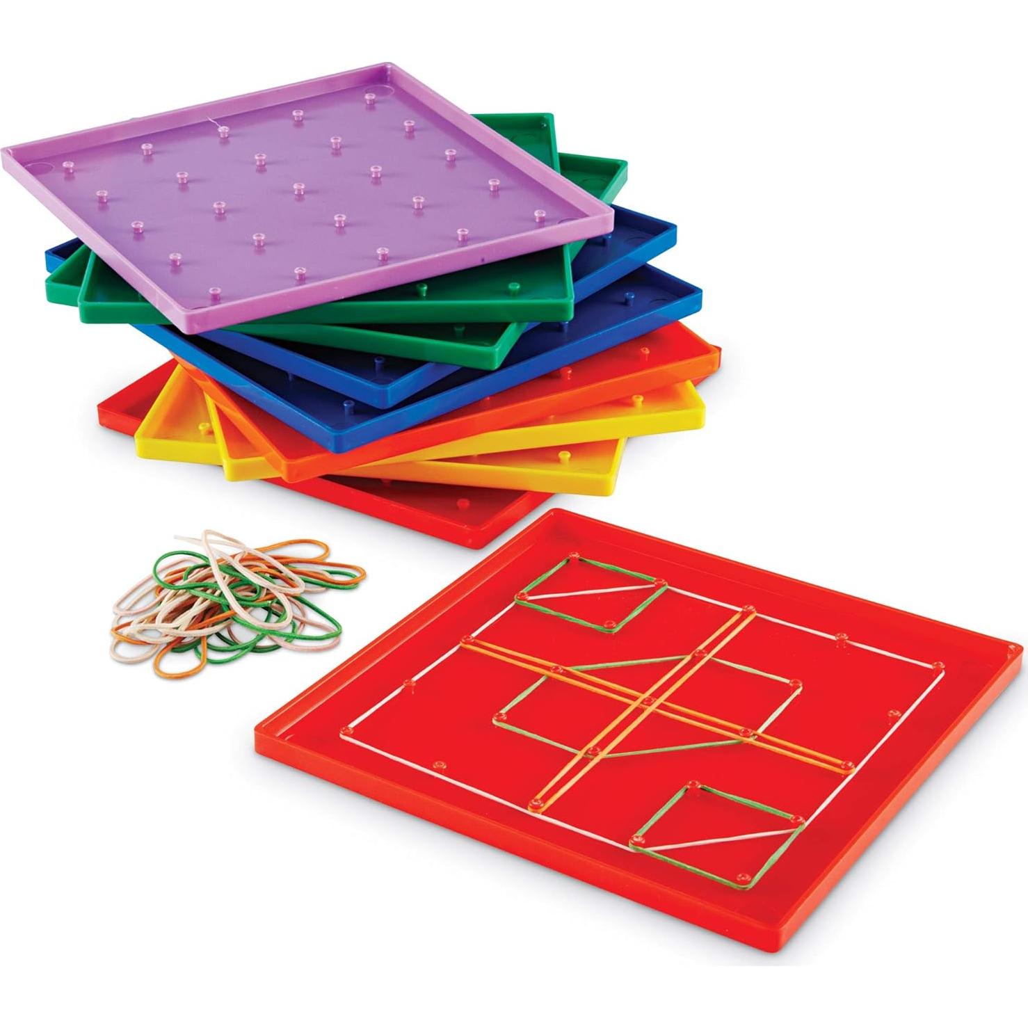 Set de 10 Geoboards Learning Resources 18.4 cm para Niños 5+