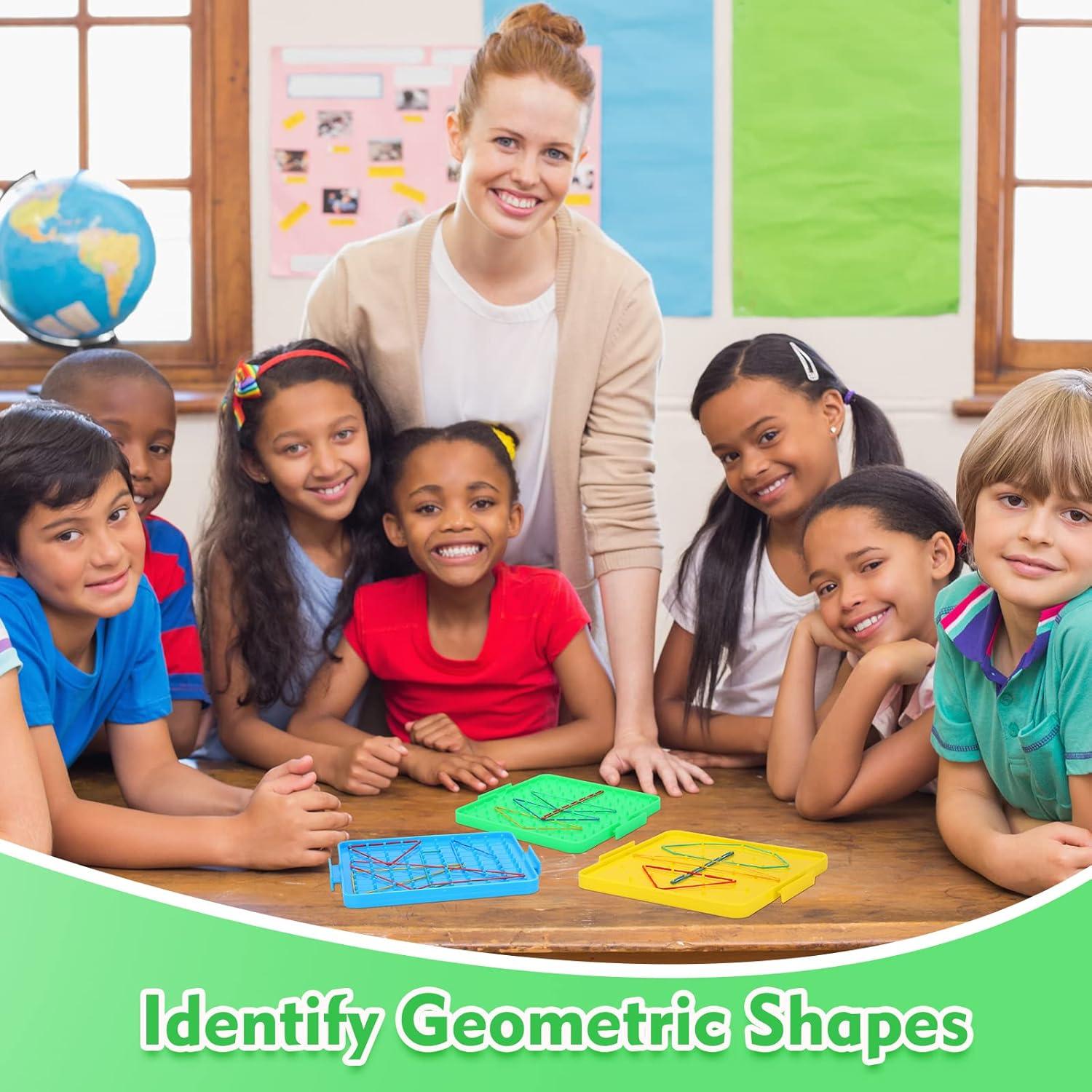 Tableros Geoboard Teling Doble Cara 16 cm - 16 Piezas Educativos