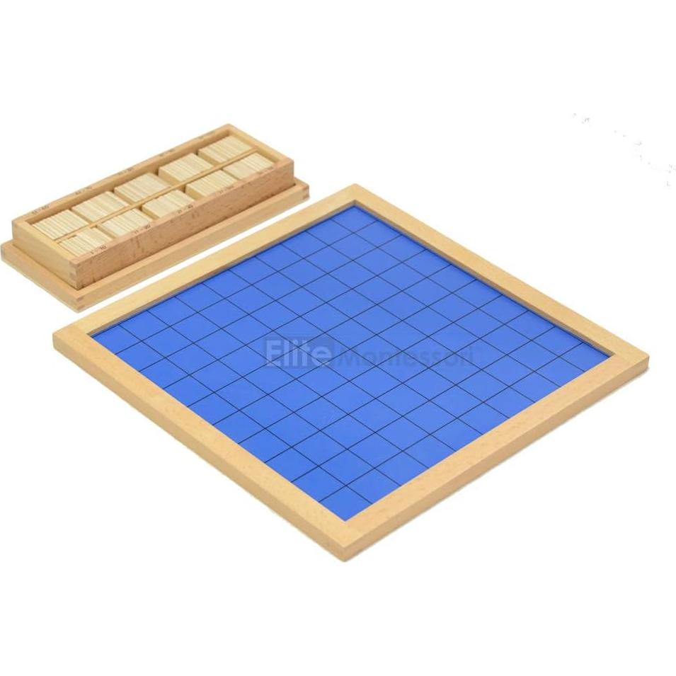 Tabla de Cien Montessori Elite - Fichas de Madera 1-100