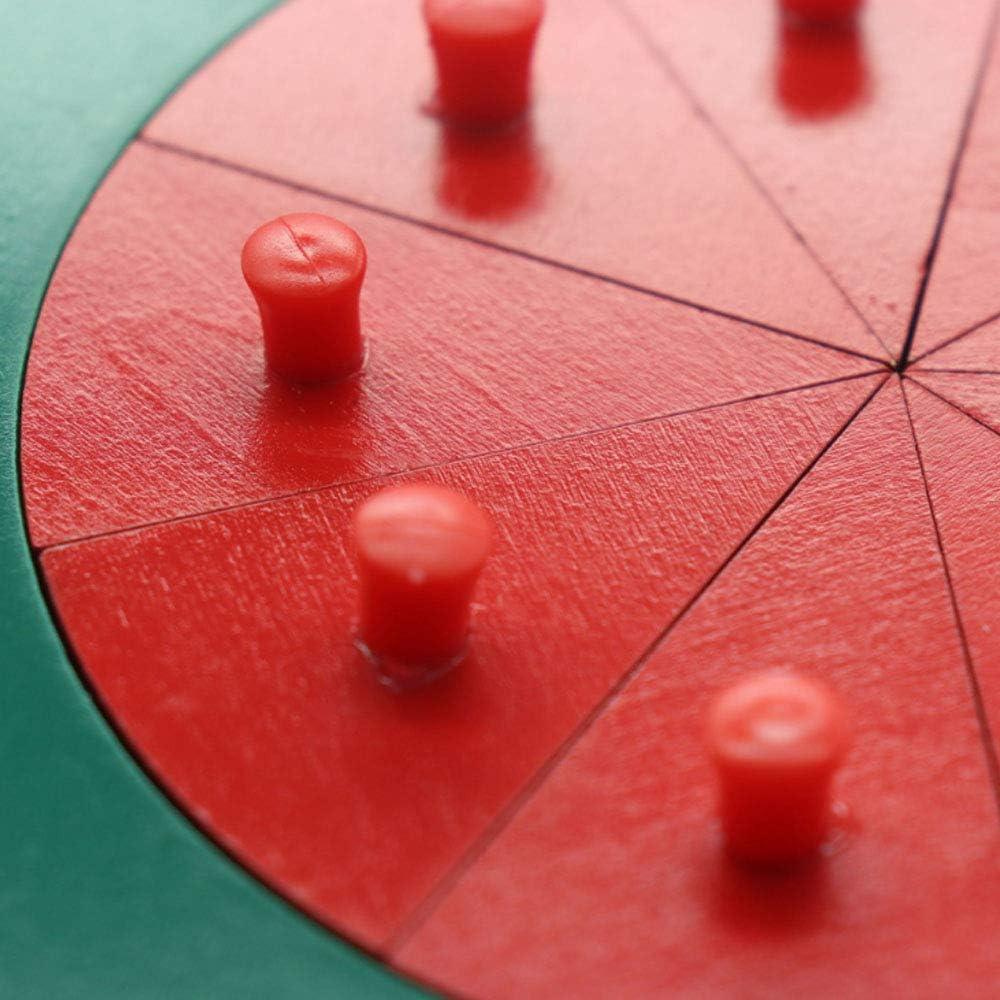 Rompecabezas de Fracciones Circulares Madera Mfunny 10 Piezas