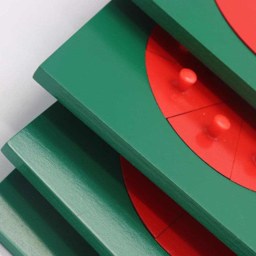 Rompecabezas de Fracciones Circulares Madera Mfunny 10 Piezas