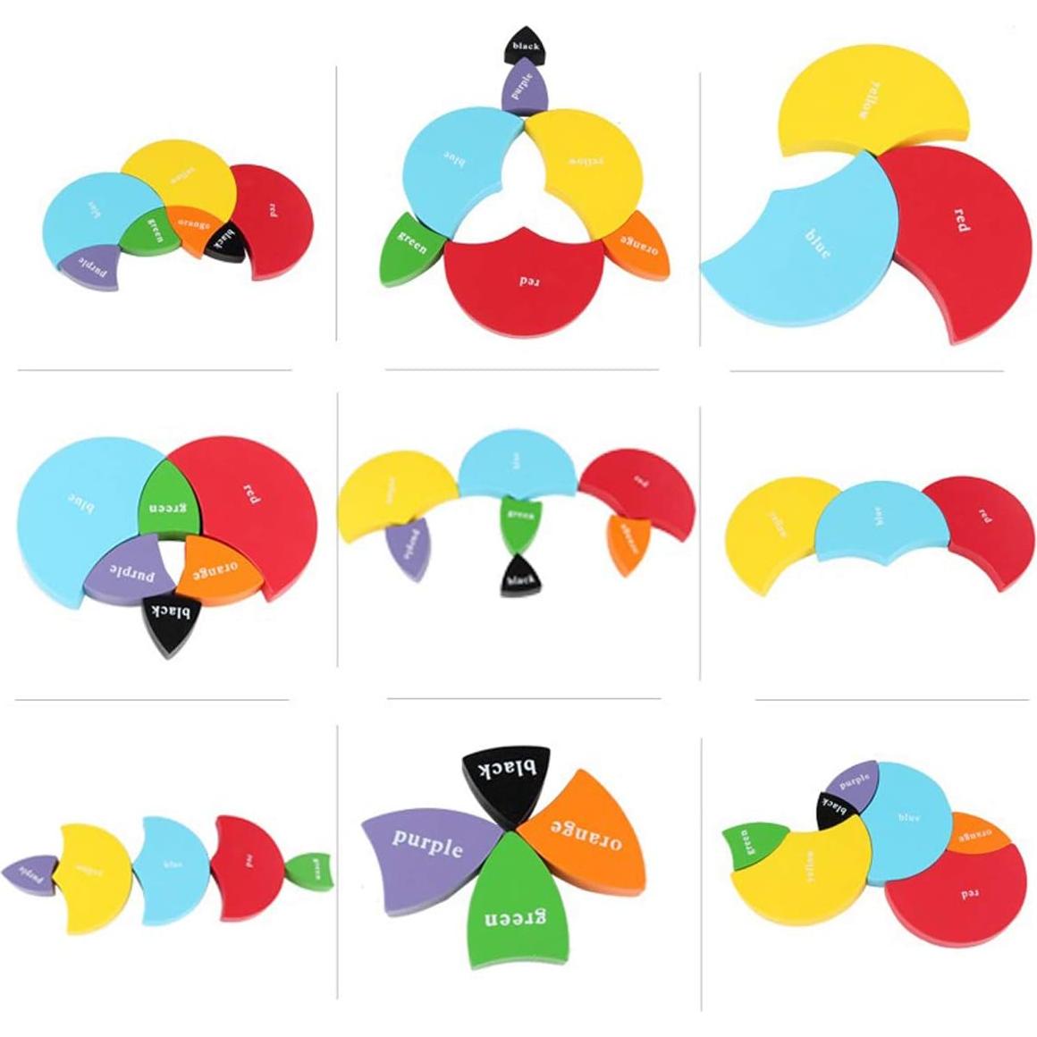 Tablero de Aprendizaje Montessori Mfunny 22.4x22.9cm Colores