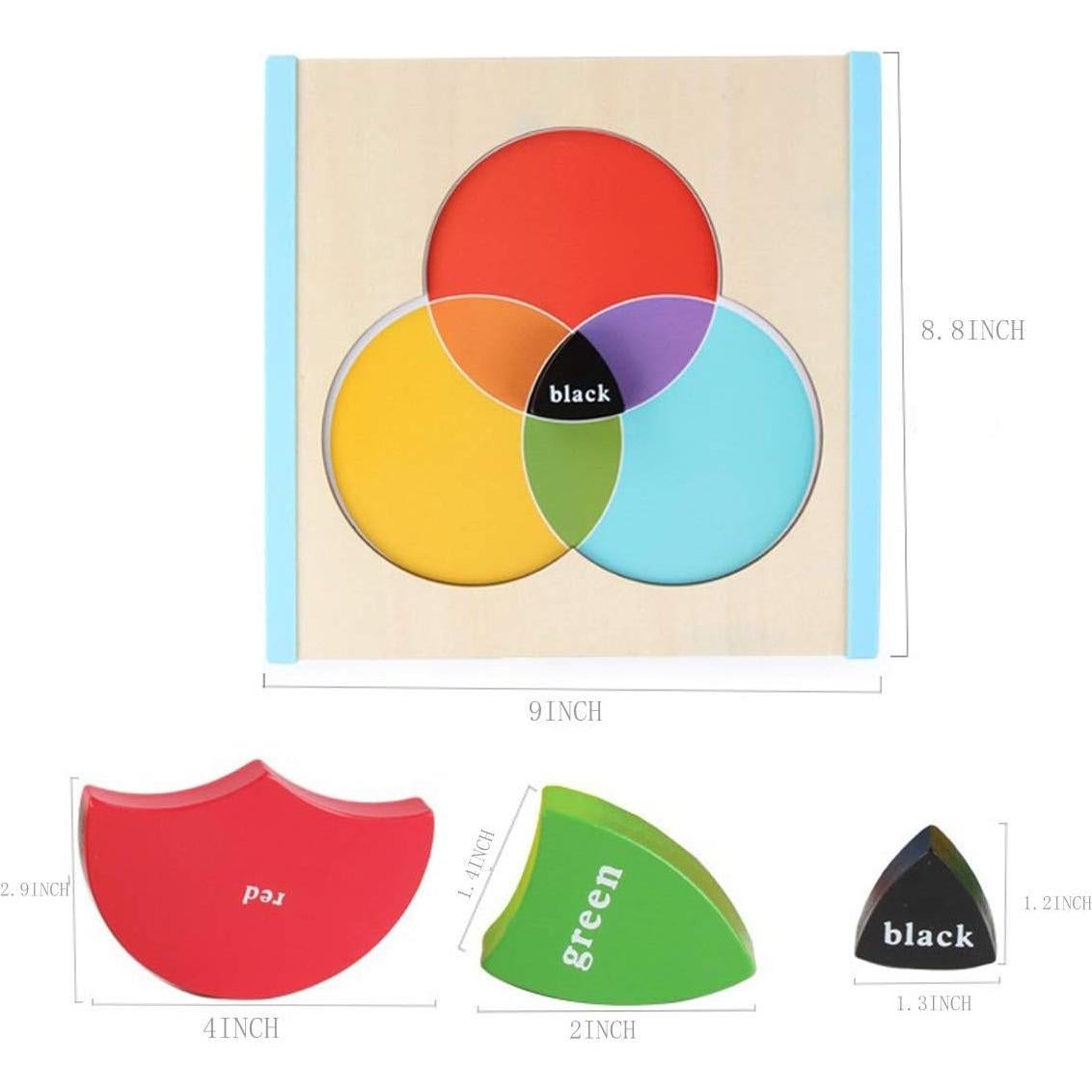 Tablero de Aprendizaje Montessori Mfunny 22.4x22.9cm Colores