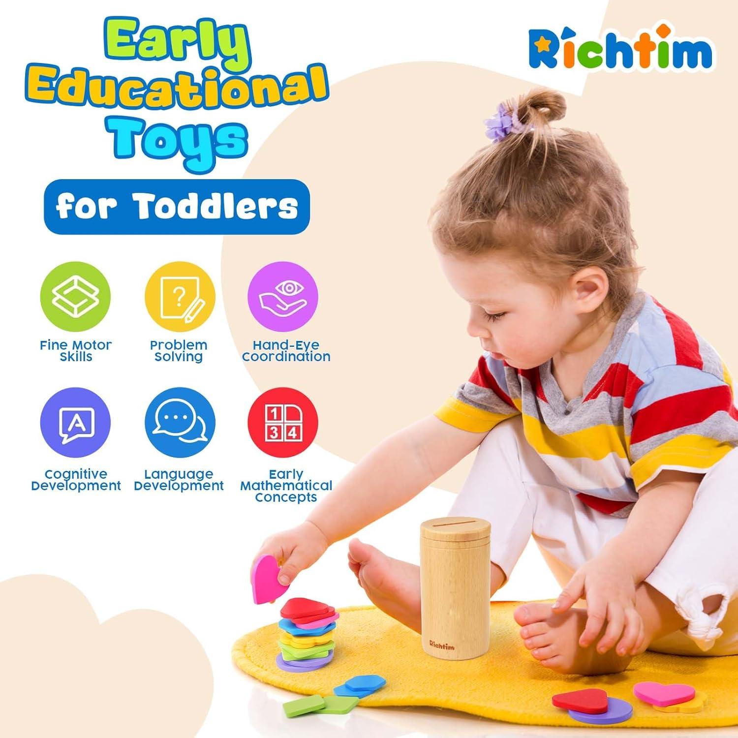 Juguete Montessori Richtim Clasificación de Colores Madera 1-3 Años