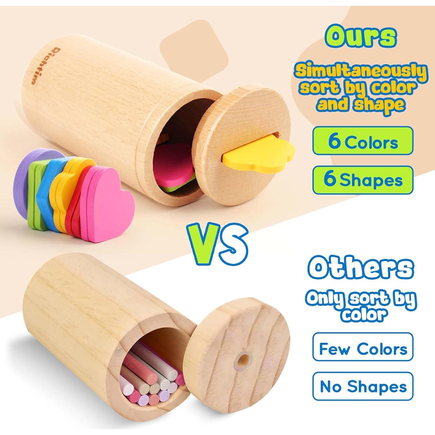 Juguete Montessori Richtim Clasificación de Colores Madera 1-3 Años