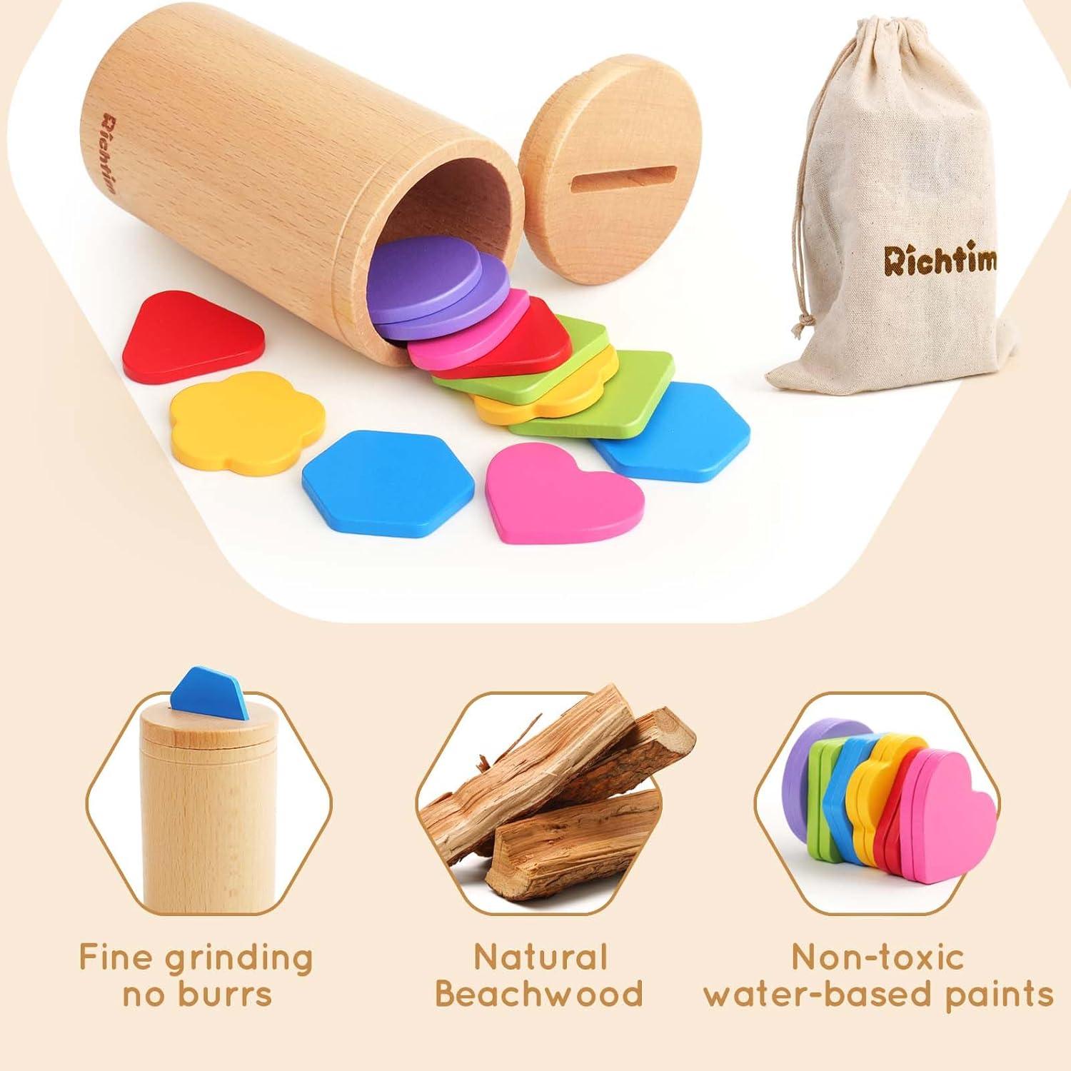 Juguete Montessori Richtim Clasificación de Colores Madera 1-3 Años