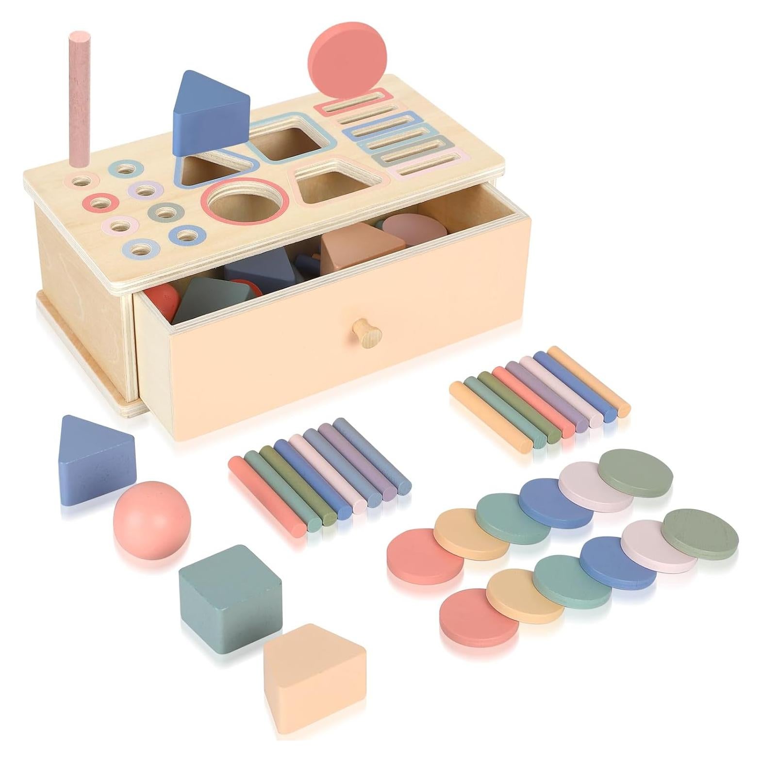 Juguete Educativo de Clasificación de Colores Pajojoqa 4 en 1