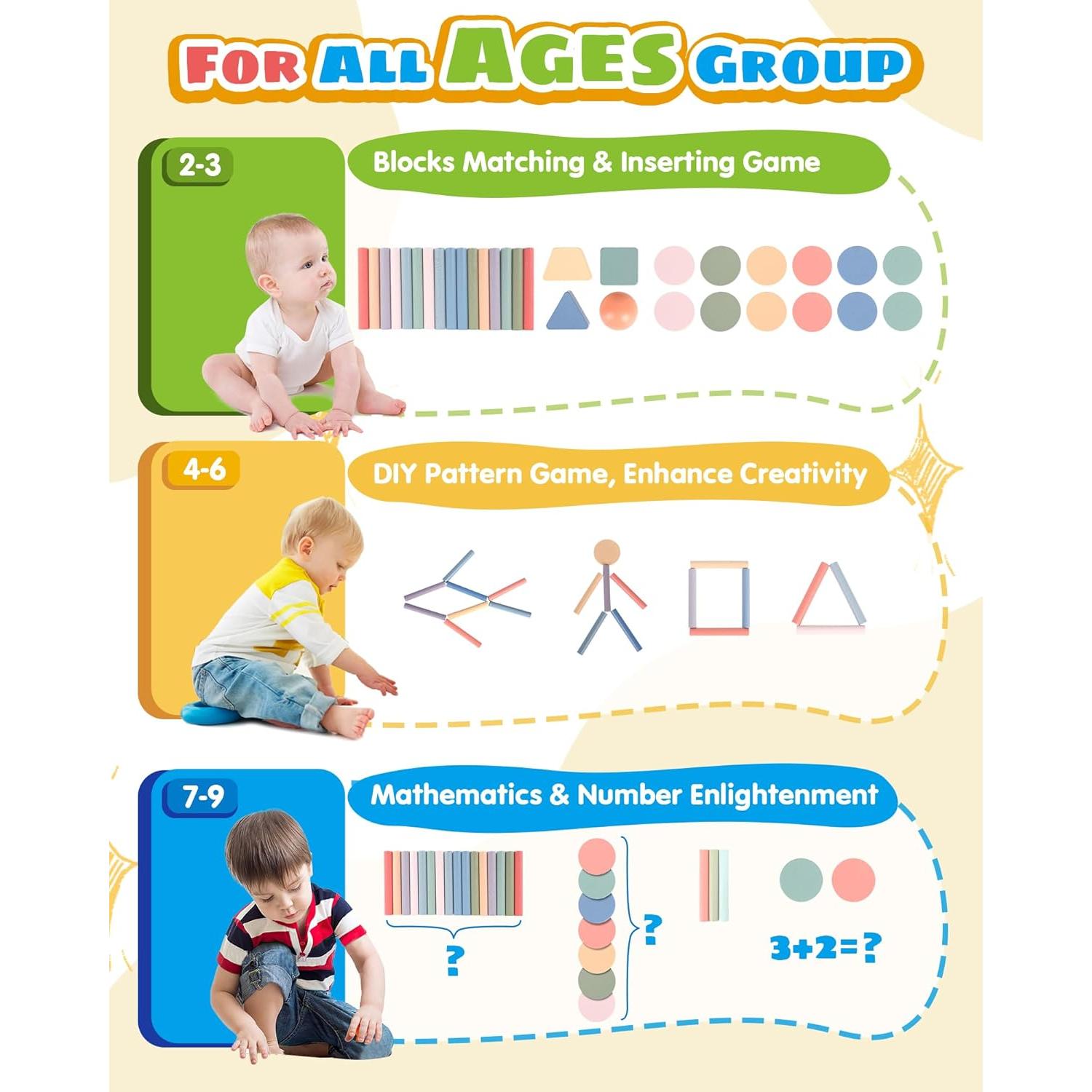 Juguete Educativo de Clasificación de Colores Pajojoqa 4 en 1