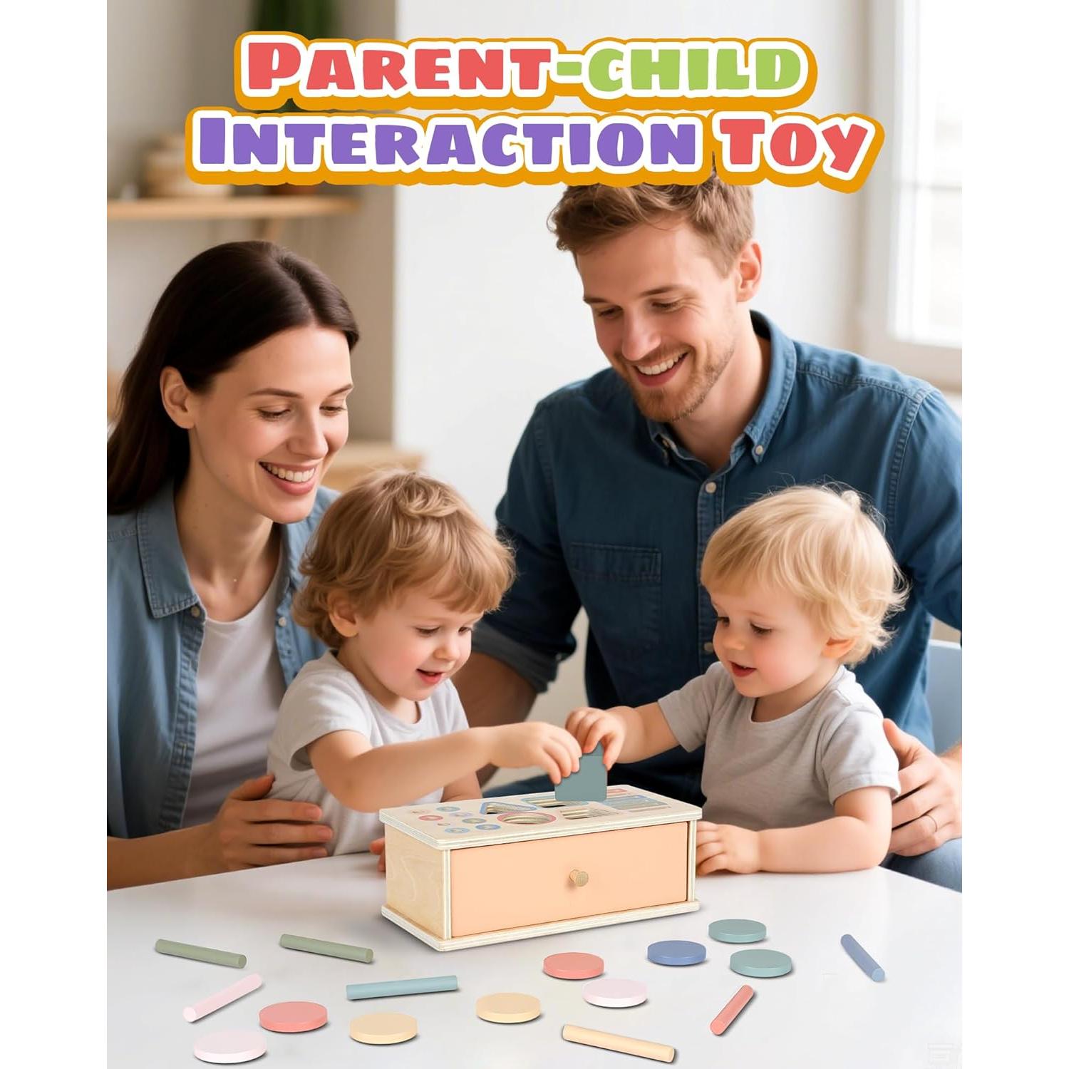 Juguete Educativo de Clasificación de Colores Pajojoqa 4 en 1