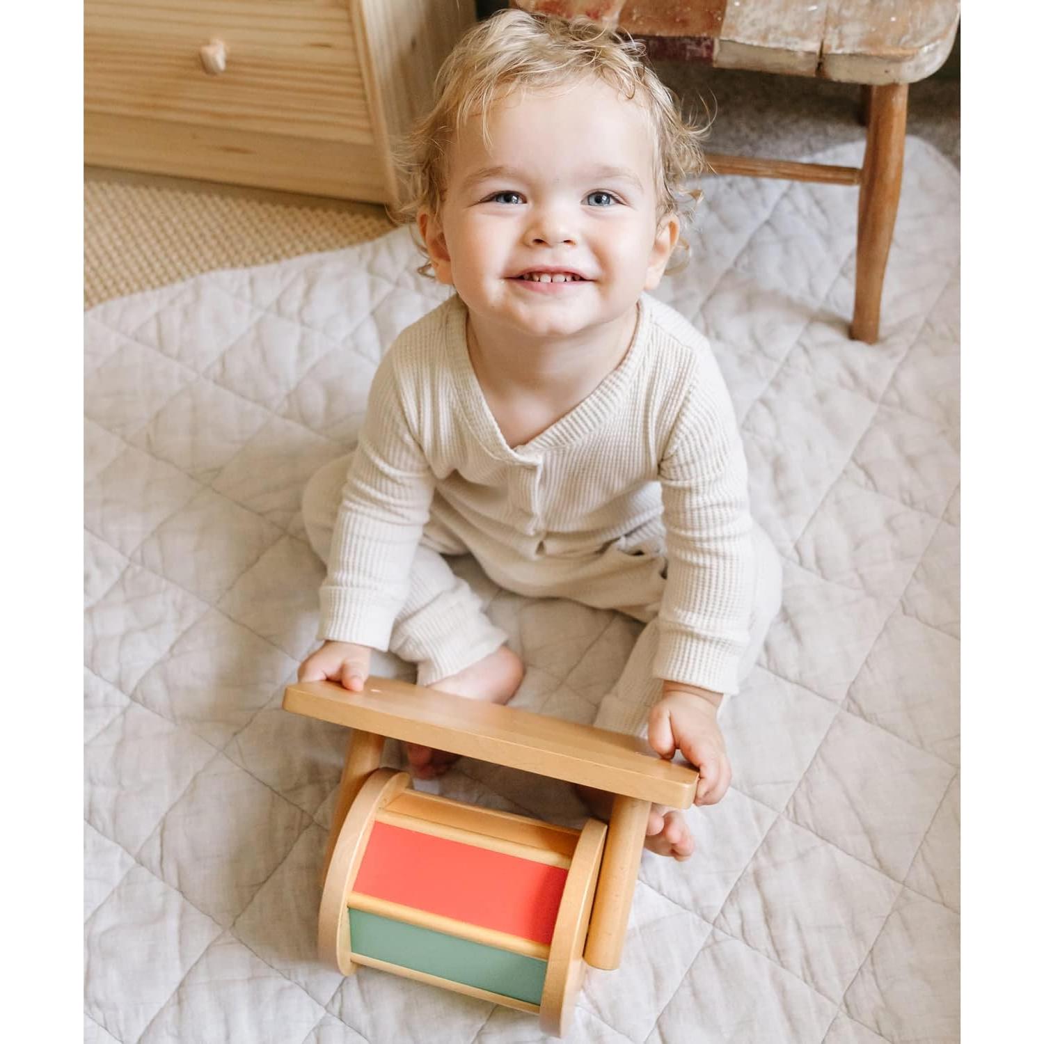 Tambor Giratorio Montessori & Me para Bebés - Arcoíris 1.2 kg