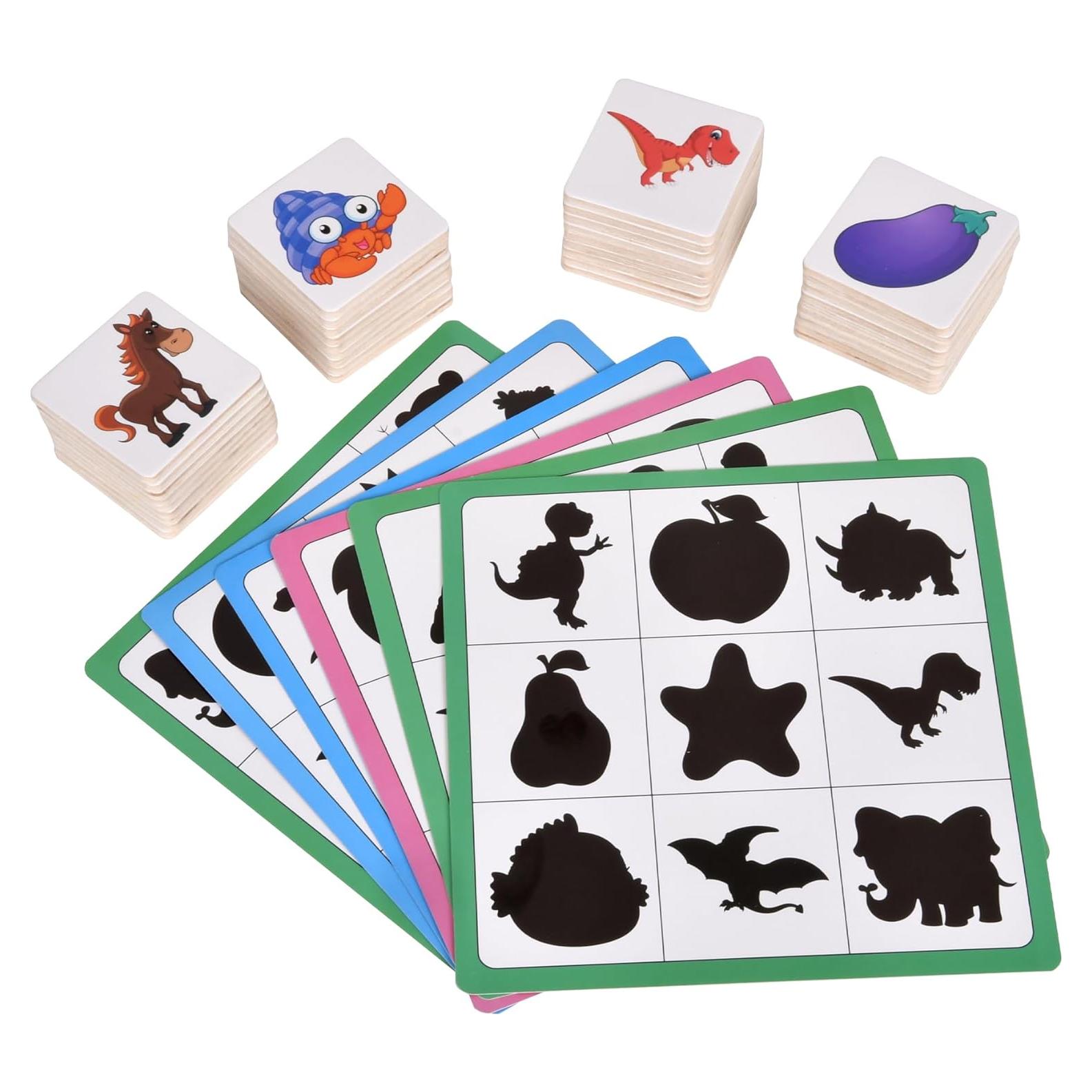 Juego de emparejamiento de sombras WNWL - Madera Montessori