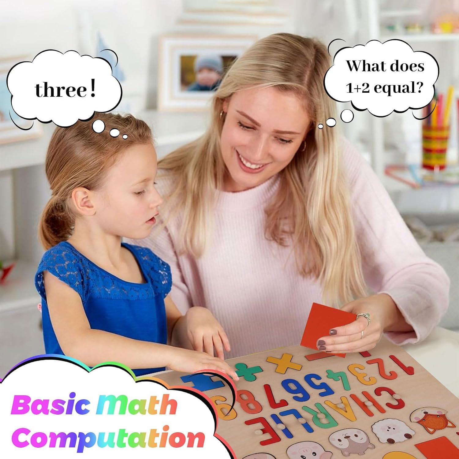 Rompecabezas de Nombre Personalizado de Madera AZUFEMOS 55.88x22.86cm