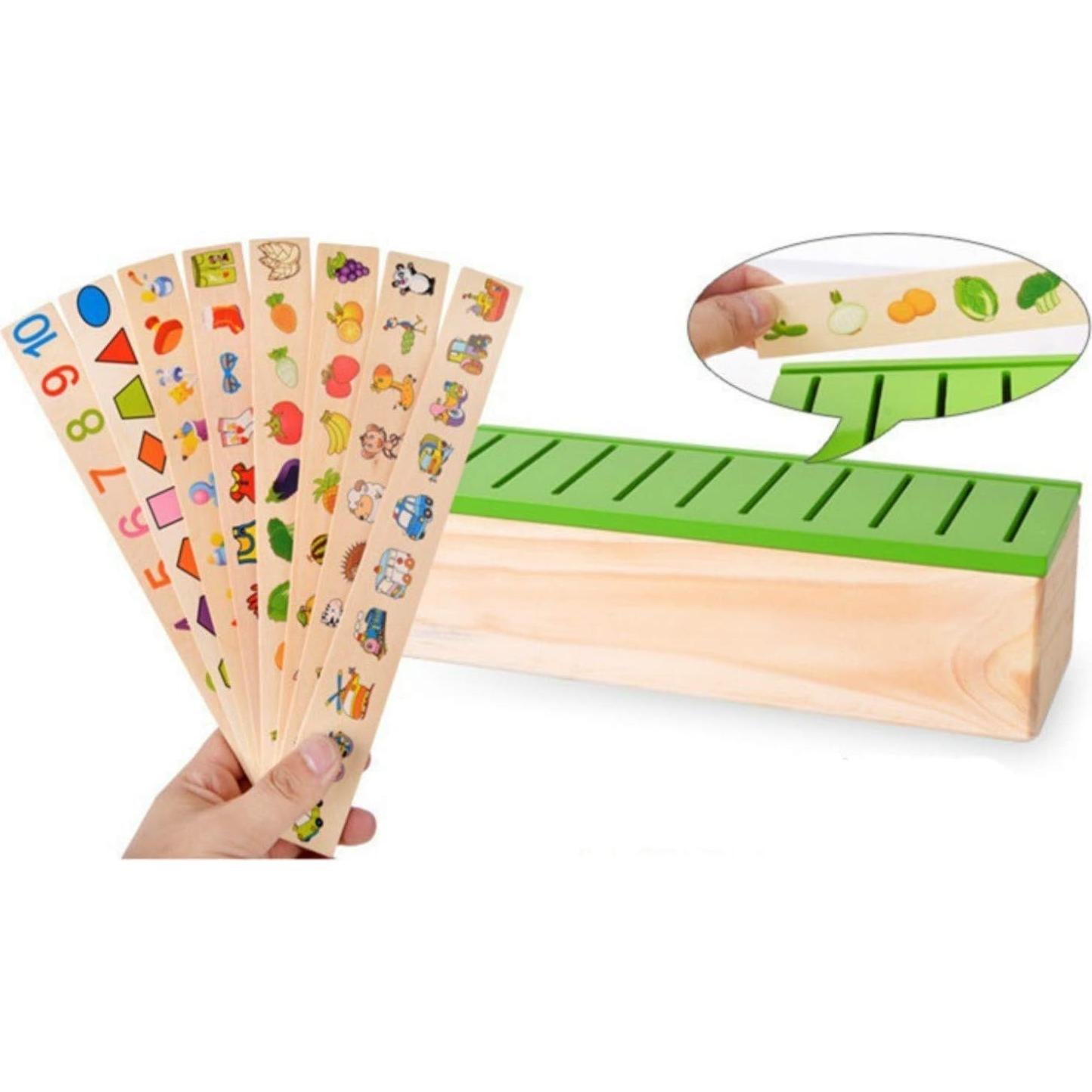 Caja de Clasificación Montessori DANNI de Madera 28.5x10x8cm