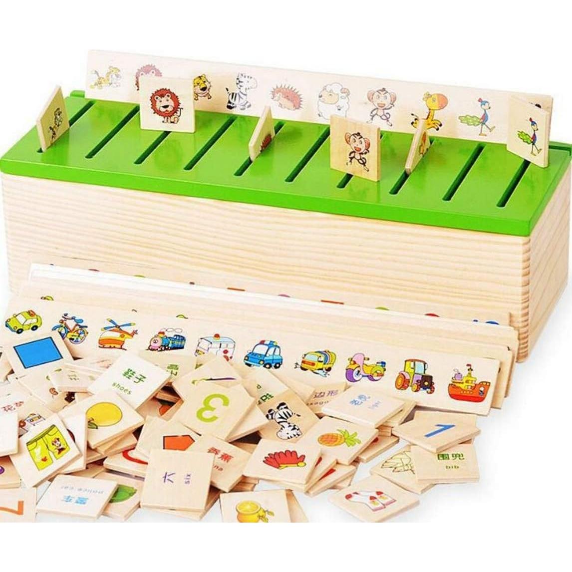 Caja de Clasificación Montessori DANNI de Madera 28.5x10x8cm