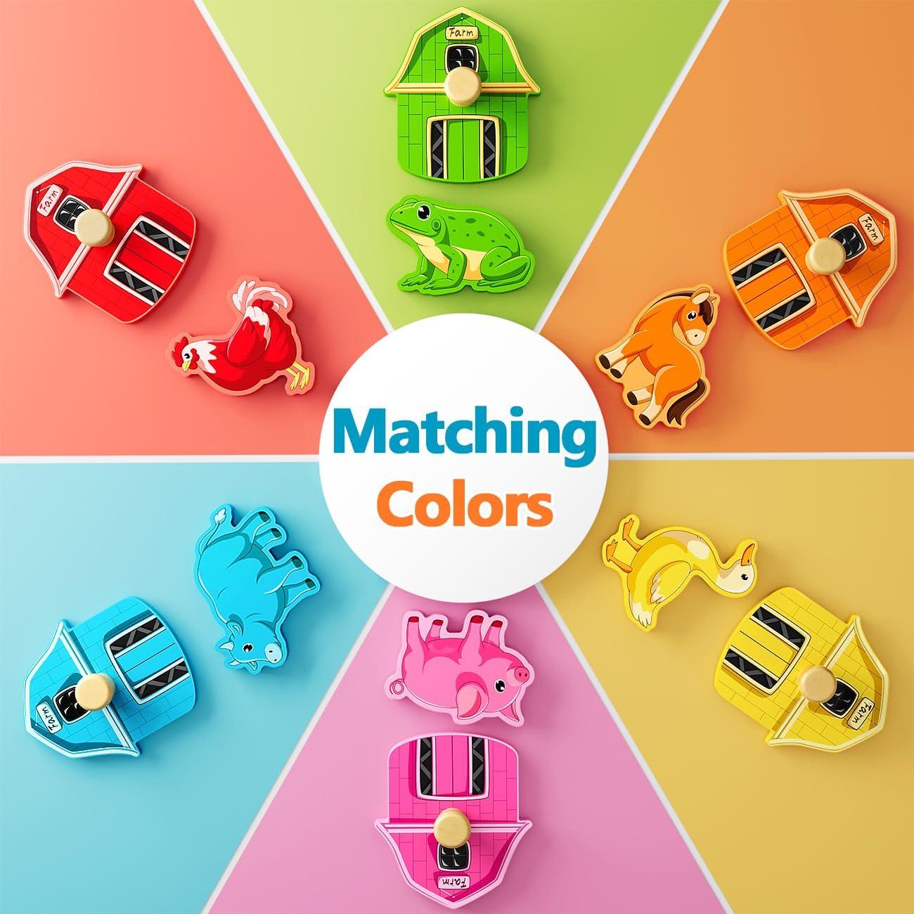 Rompecabezas de Madera EDUJOY Animales de Granja 18.3 cm