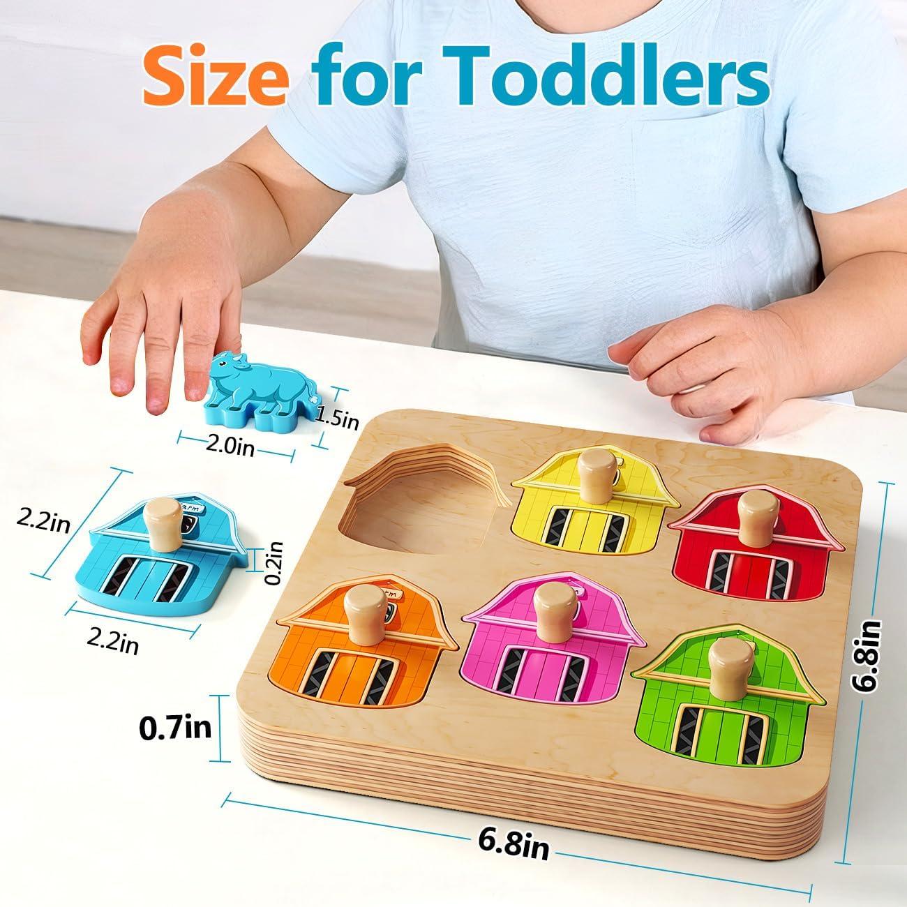 Rompecabezas de Madera EDUJOY Animales de Granja 18.3 cm