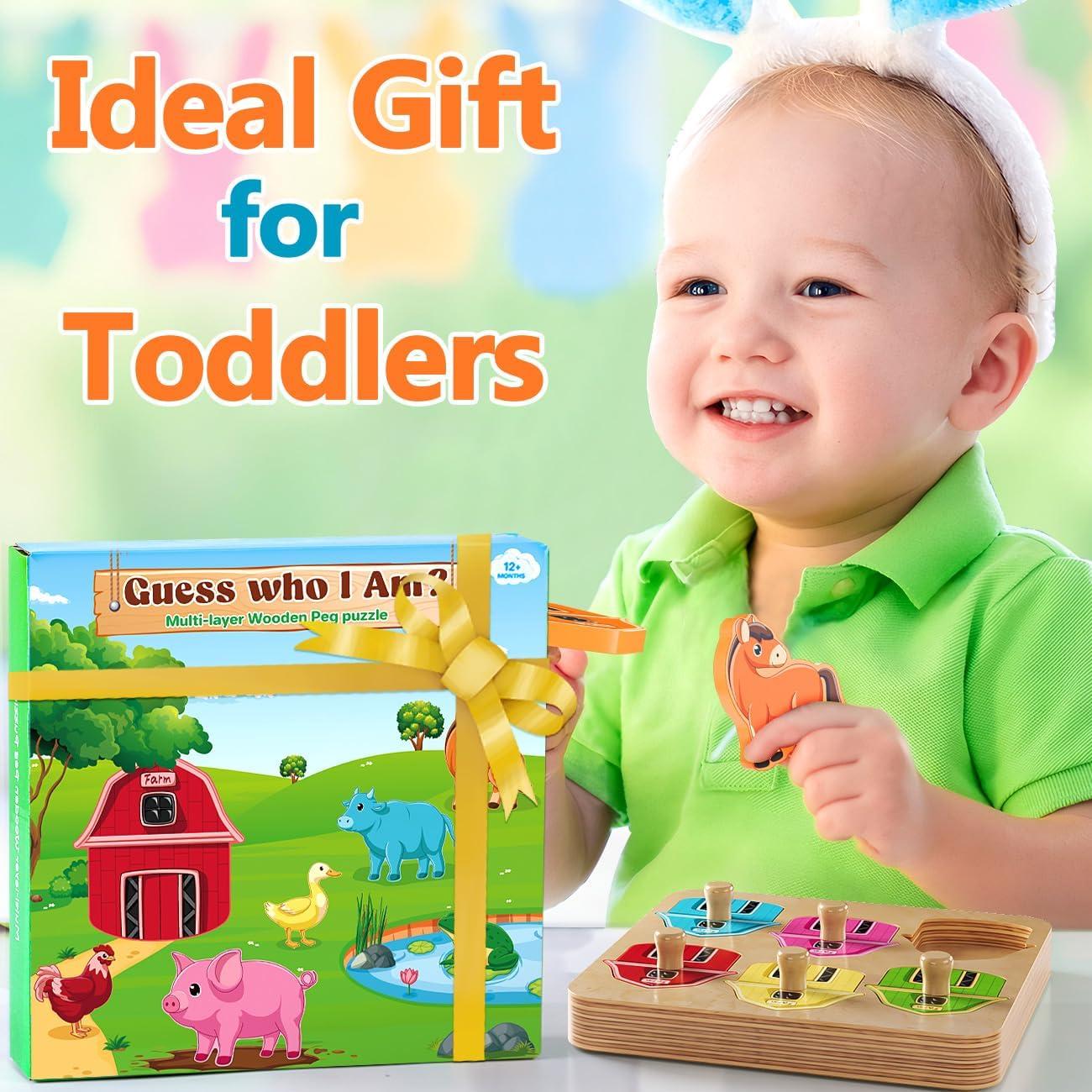 Rompecabezas de Madera EDUJOY Animales de Granja 18.3 cm