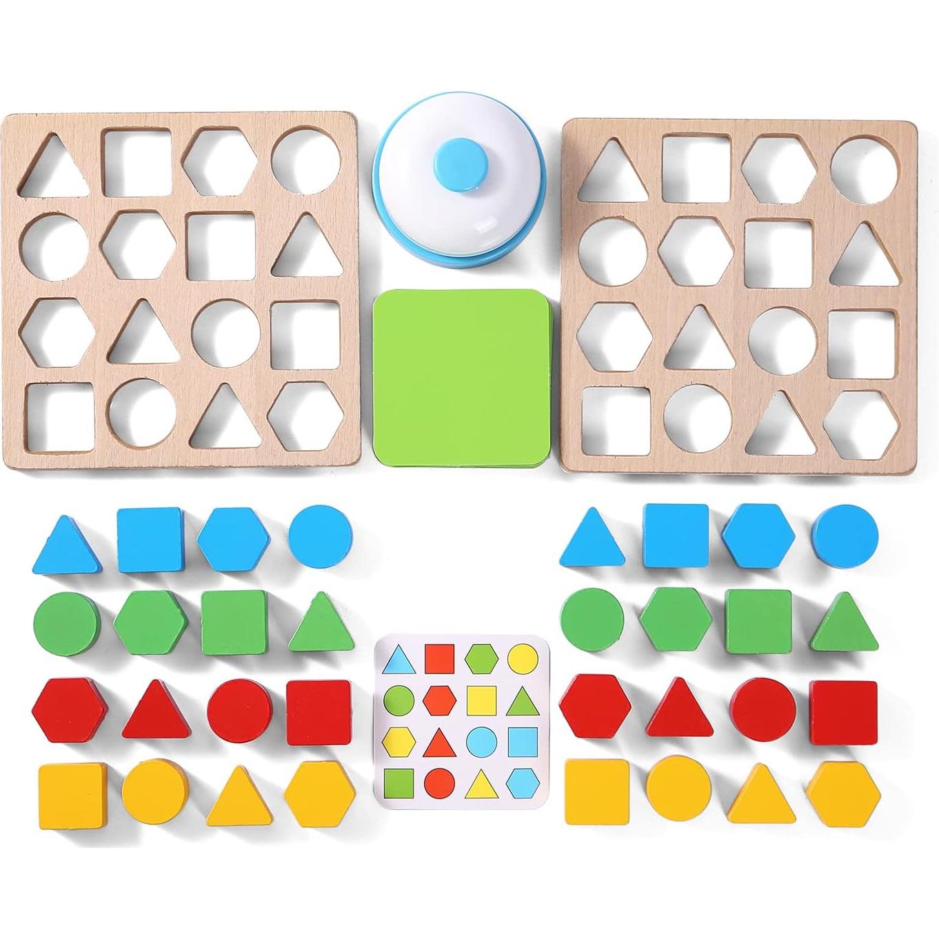 Juego de Rompecabezas de Madera Cltoyvers para Niños 3-6 Años