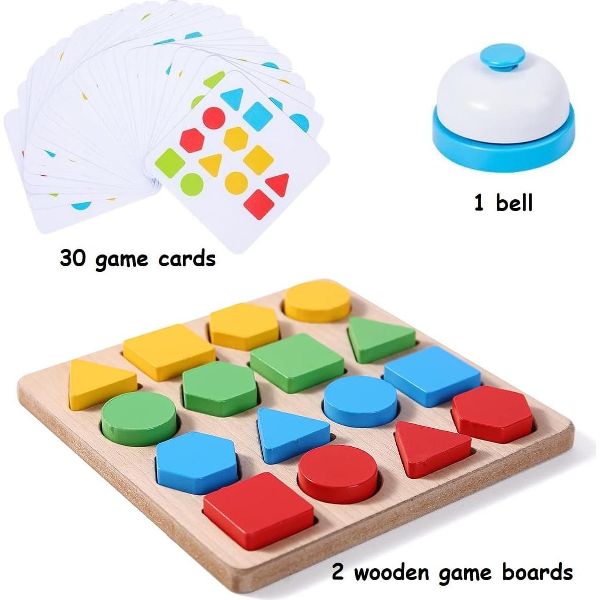 Juego de Rompecabezas de Madera Cltoyvers para Niños 3-6 Años