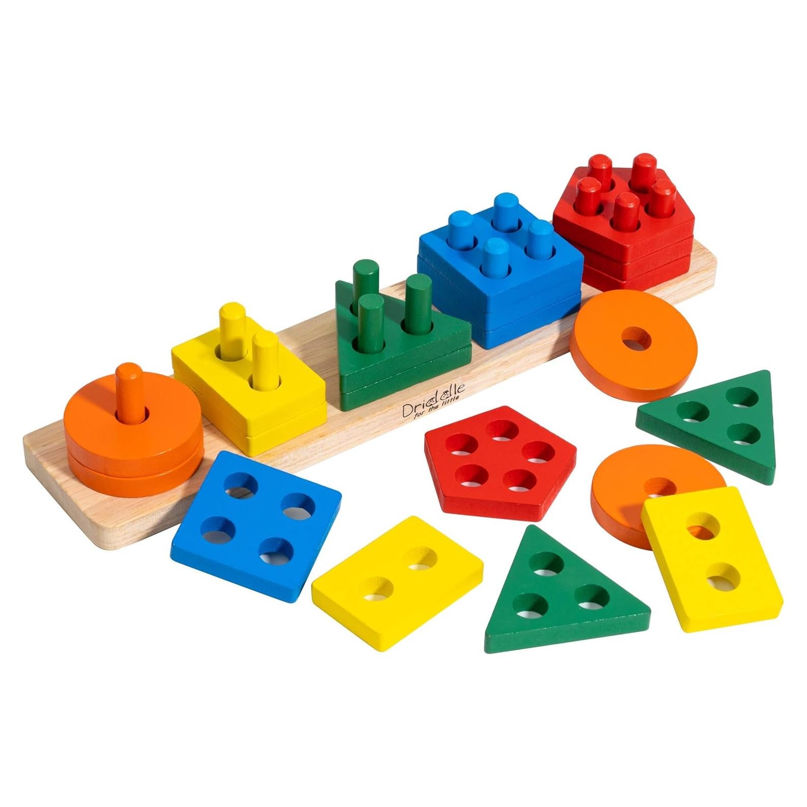 Juguete Educativo de Clasificación de Madera Driddle - 30.5 cm