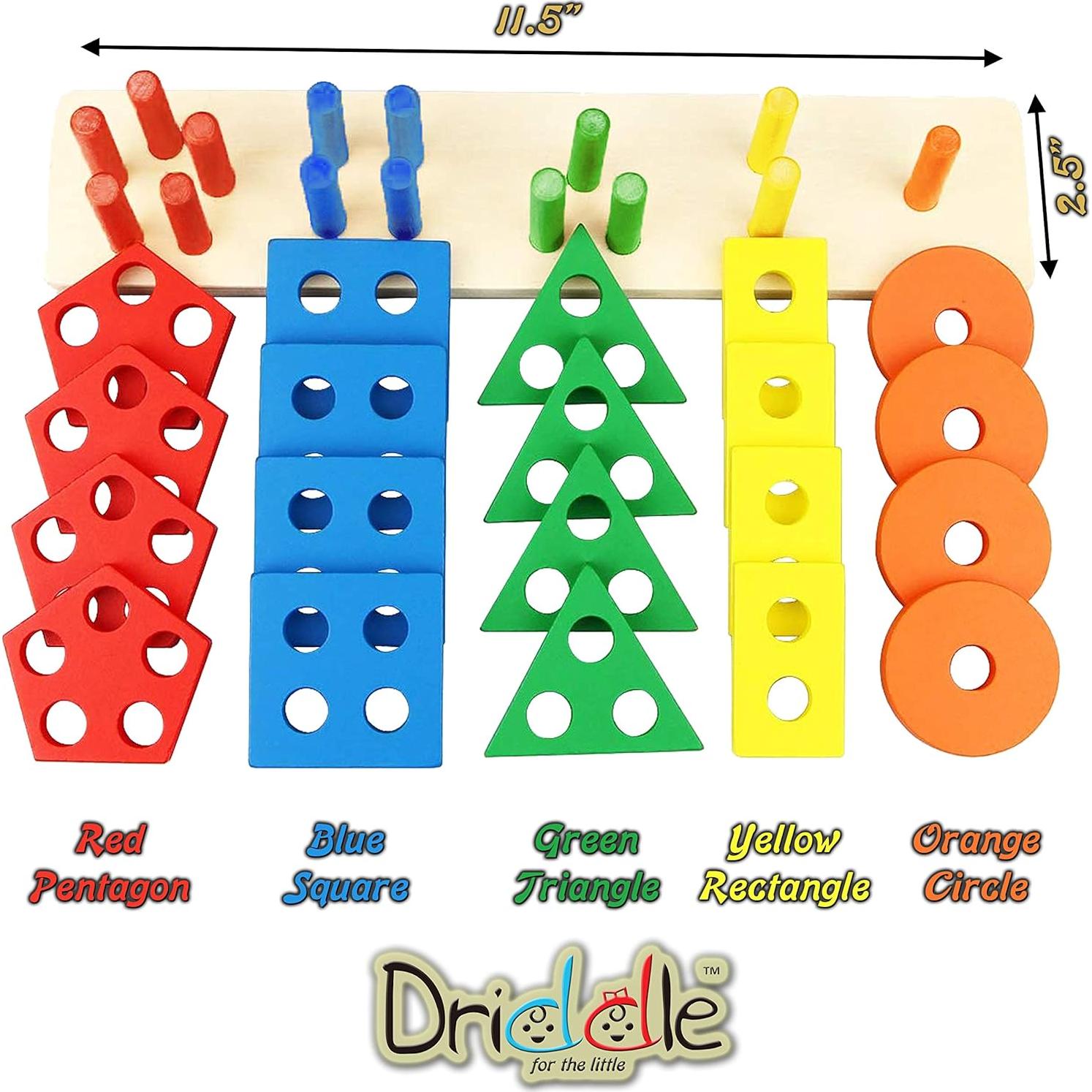 Juguete Educativo de Clasificación de Madera Driddle - 30.5 cm