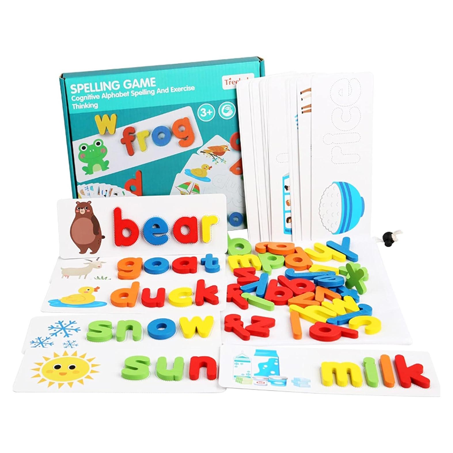 Juguete de Aprendizaje de Letras y Palabras de Madera - Montessori