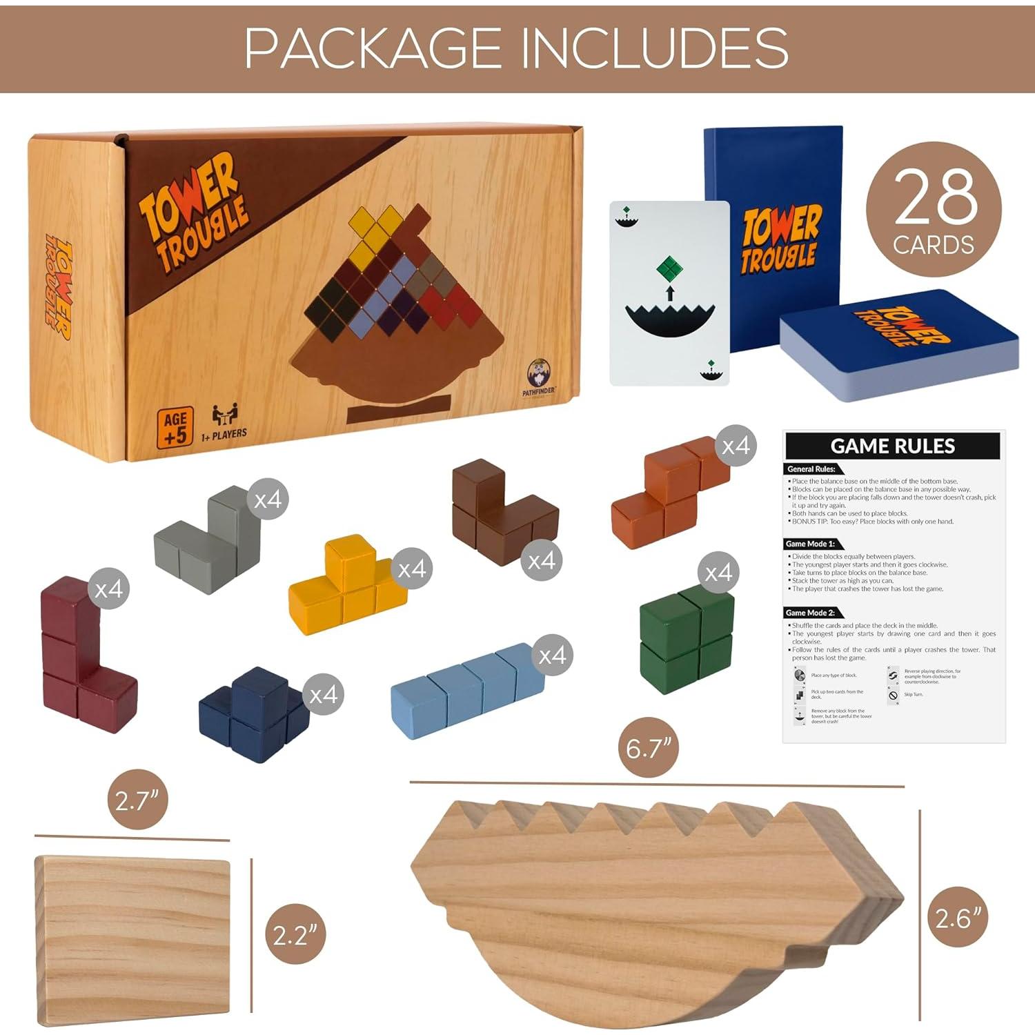 Juego de Apilamiento Tetra Tower Pathfinder - 32 Piezas