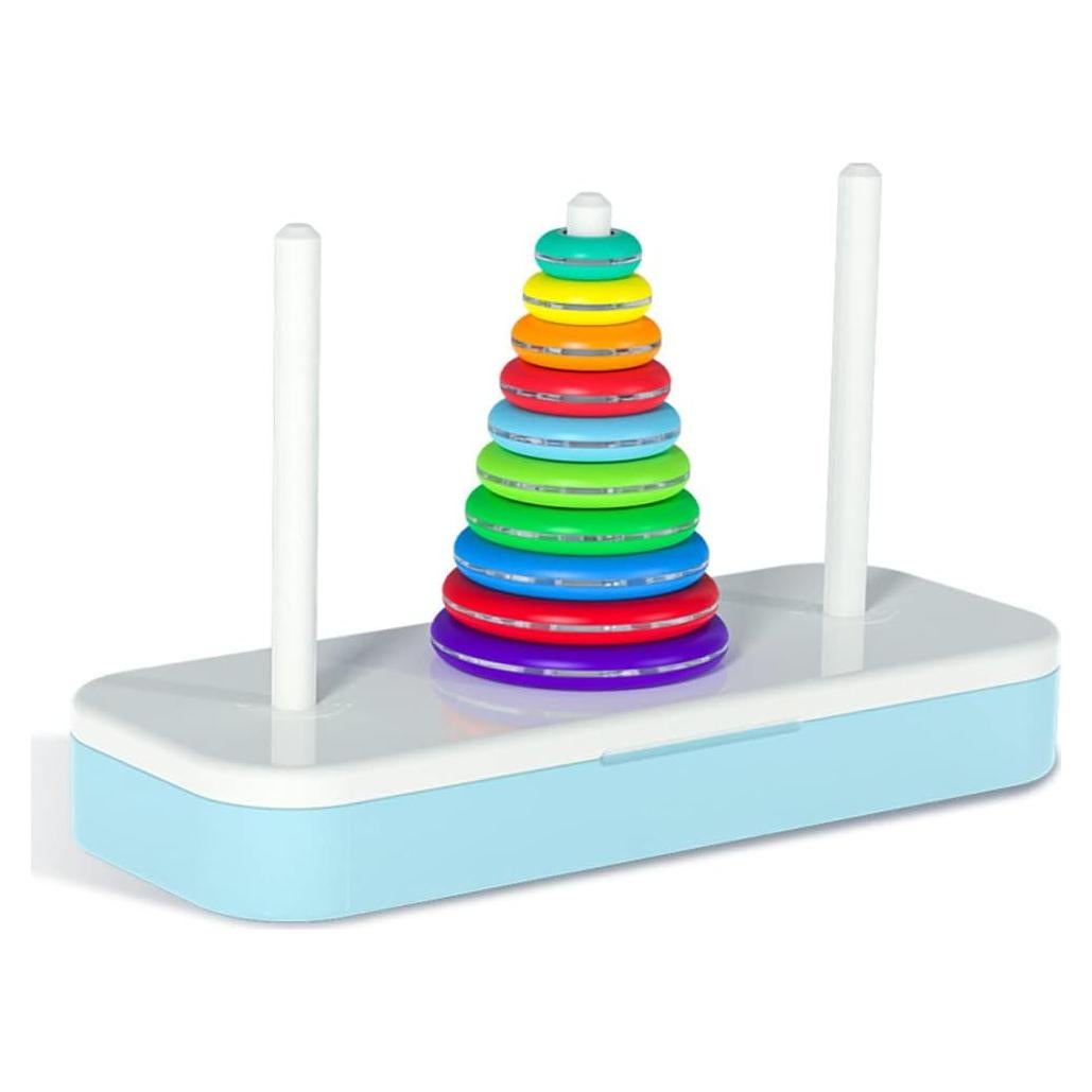 Torre de Hanoi Puzzle QY 10 Anillos Juguete Educativo