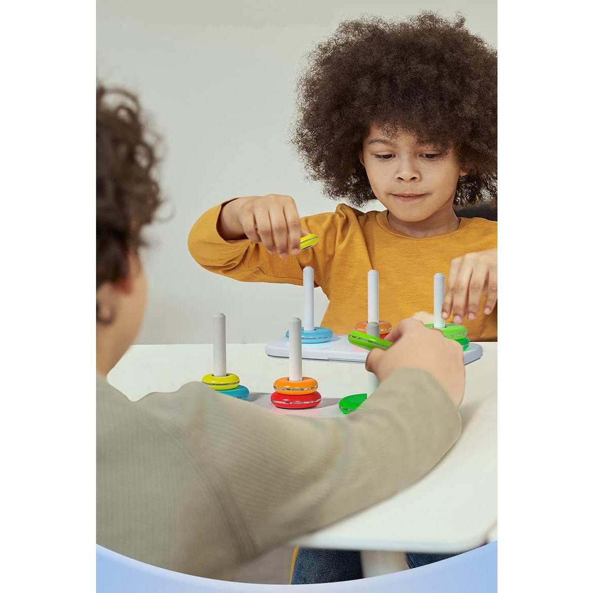 Torre de Hanoi Puzzle QY 10 Anillos Juguete Educativo