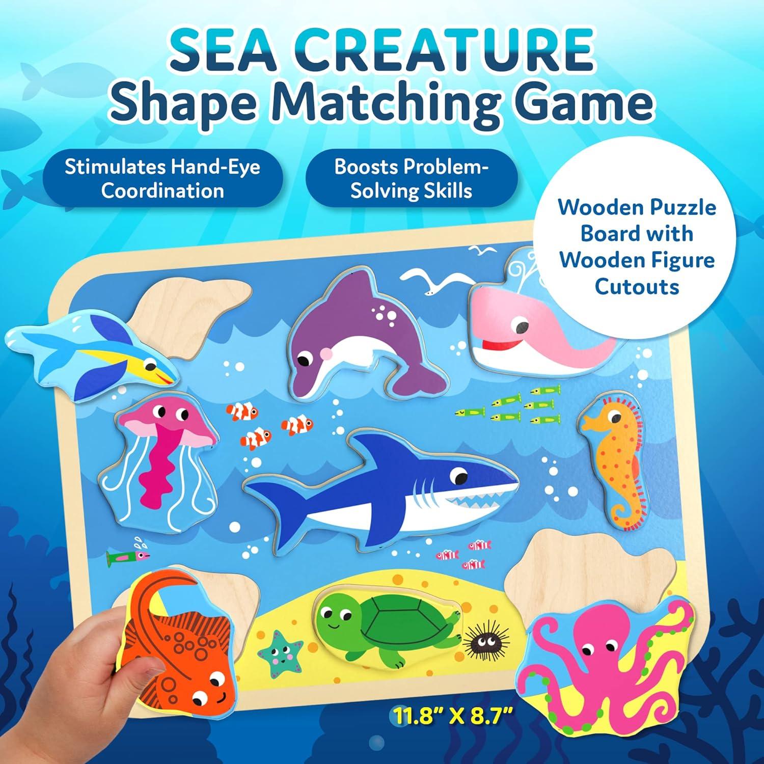 CoolToys Juguetes de Aprendizaje Oceánico - Apila y Clasifica
