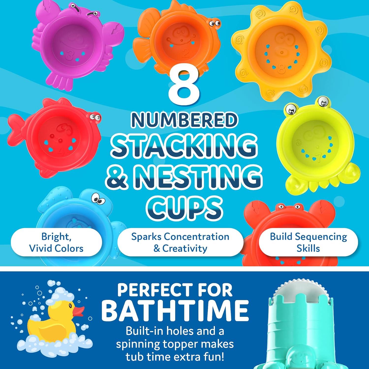 CoolToys Juguetes de Aprendizaje Oceánico - Apila y Clasifica