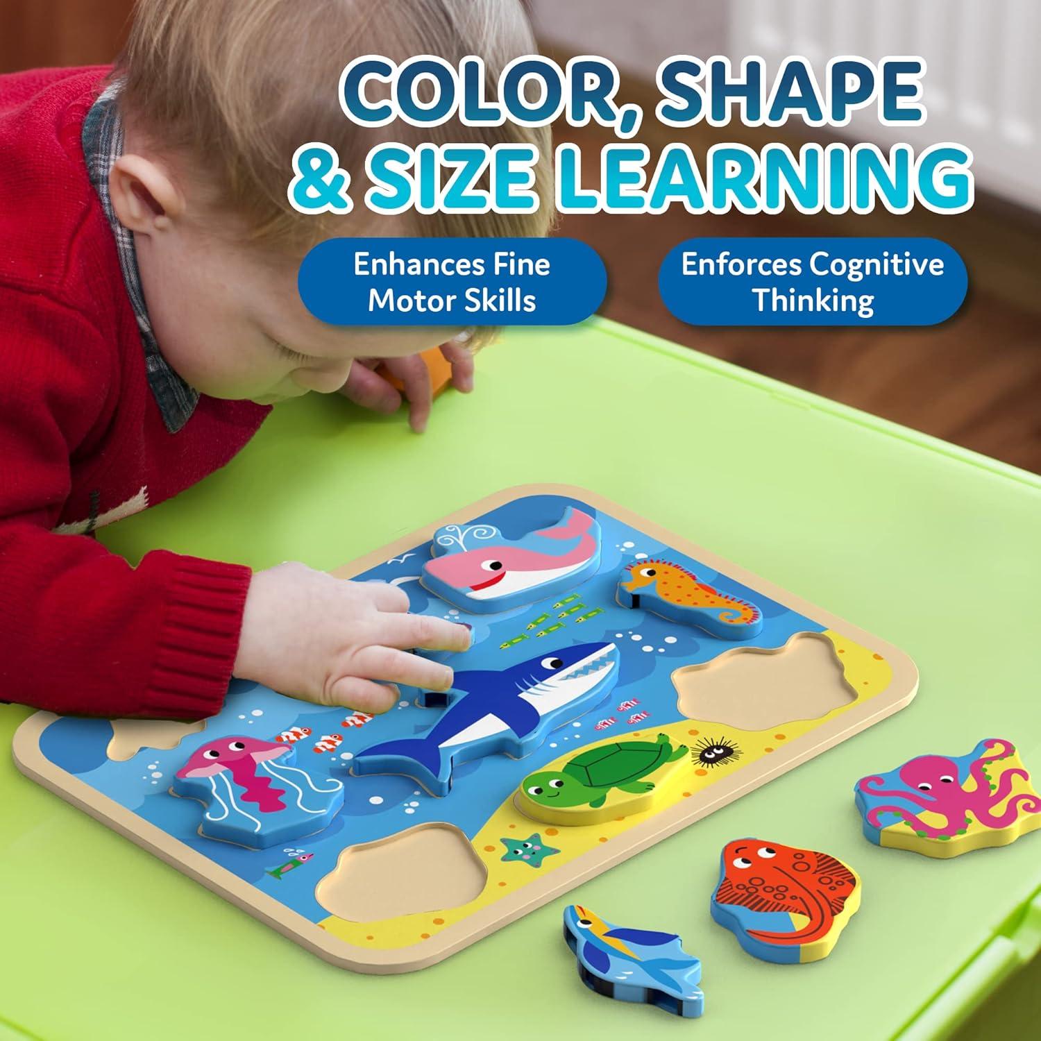 CoolToys Juguetes de Aprendizaje Oceánico - Apila y Clasifica
