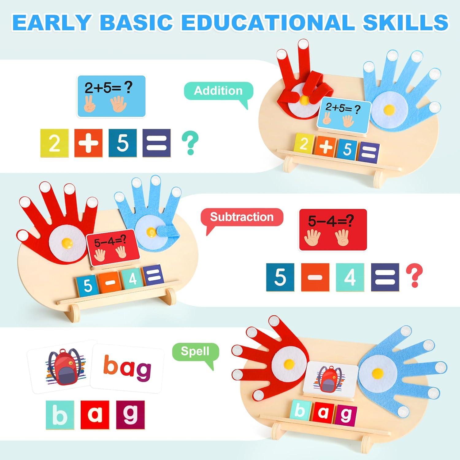 Juguetes Montessori de Madera 2 en 1 SANANT para Niños 3-5 Años