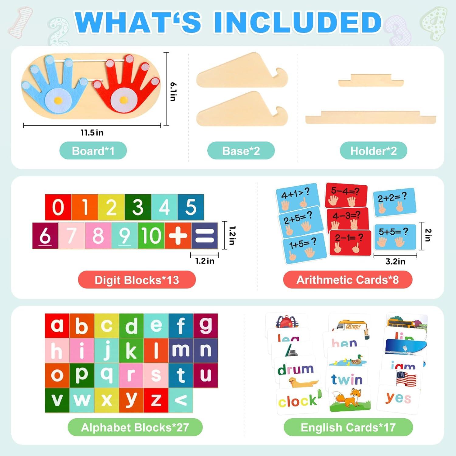 Juguetes Montessori de Madera 2 en 1 SANANT para Niños 3-5 Años