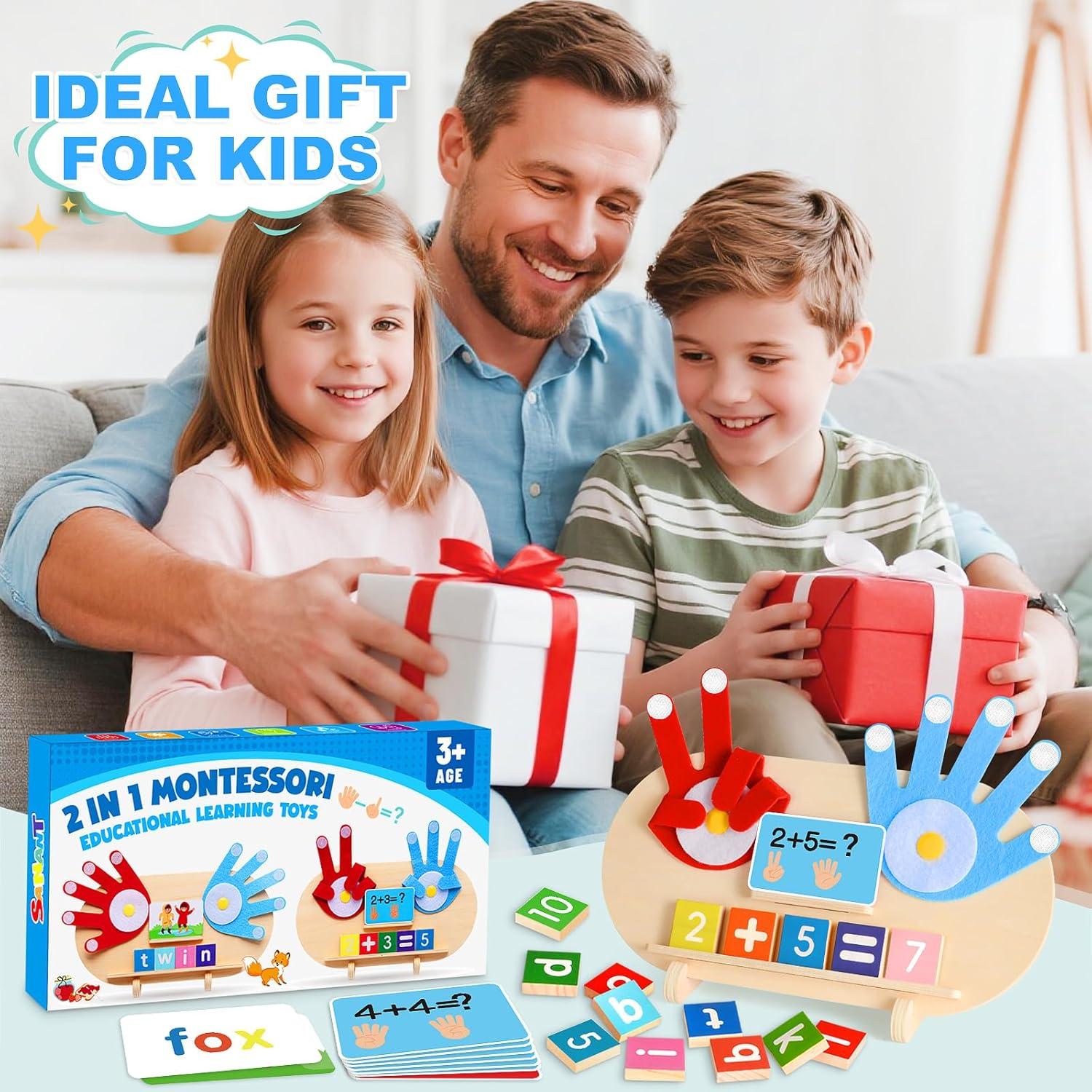 Juguetes Montessori de Madera 2 en 1 SANANT para Niños 3-5 Años