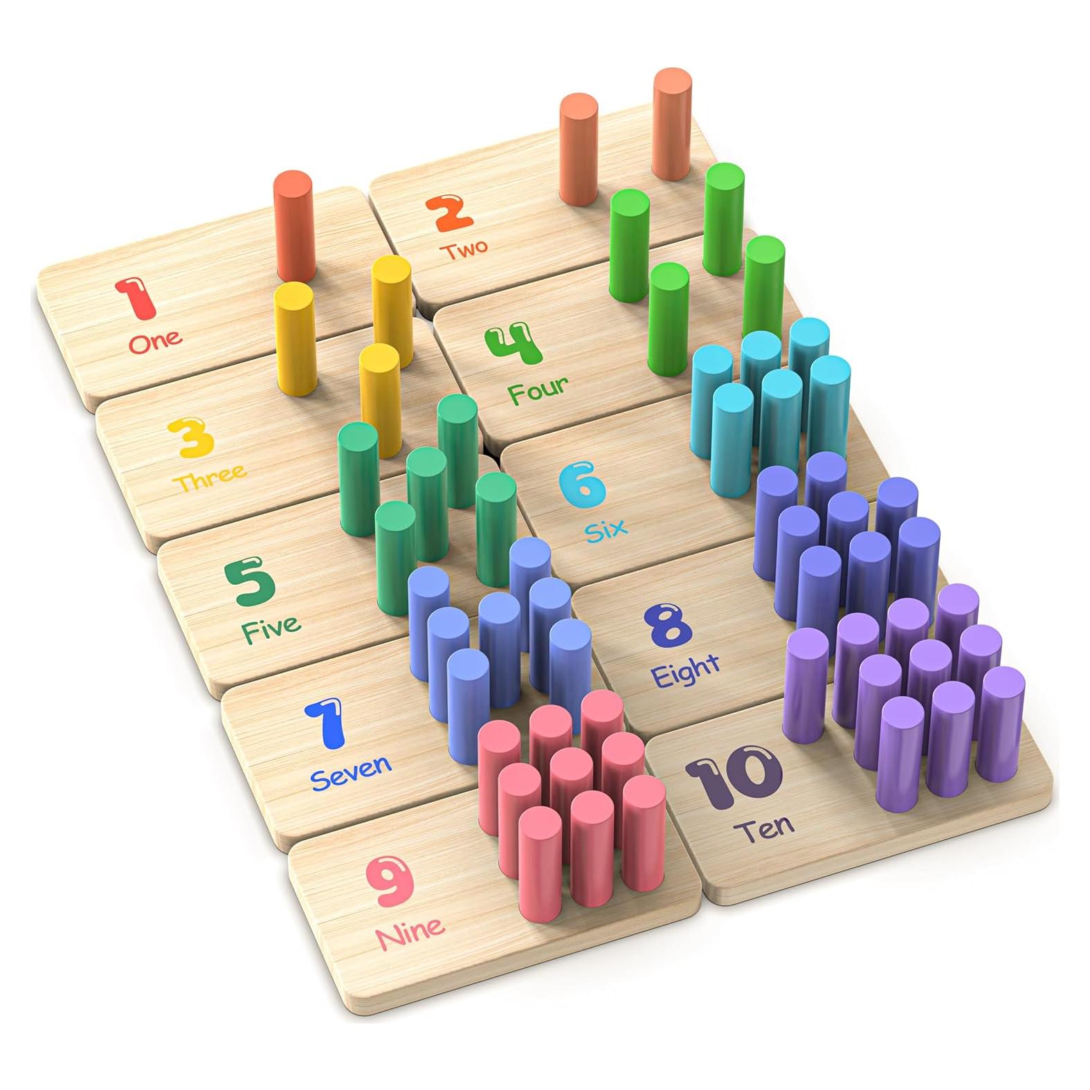 Tablero de Contar Montessori Castillo | Juguete Educativo 0-8 años