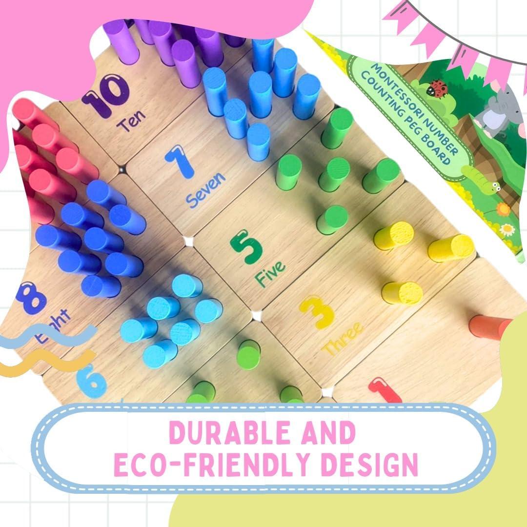 Tablero de Contar Montessori Castillo | Juguete Educativo 0-8 años