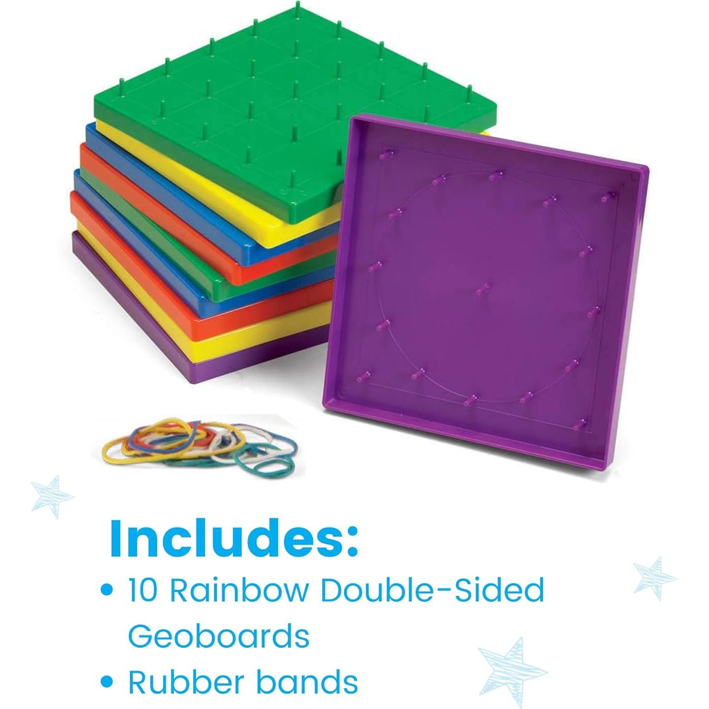 Tableros Geoboard Doble Cara Hand2mind - Set de 10 Unidades
