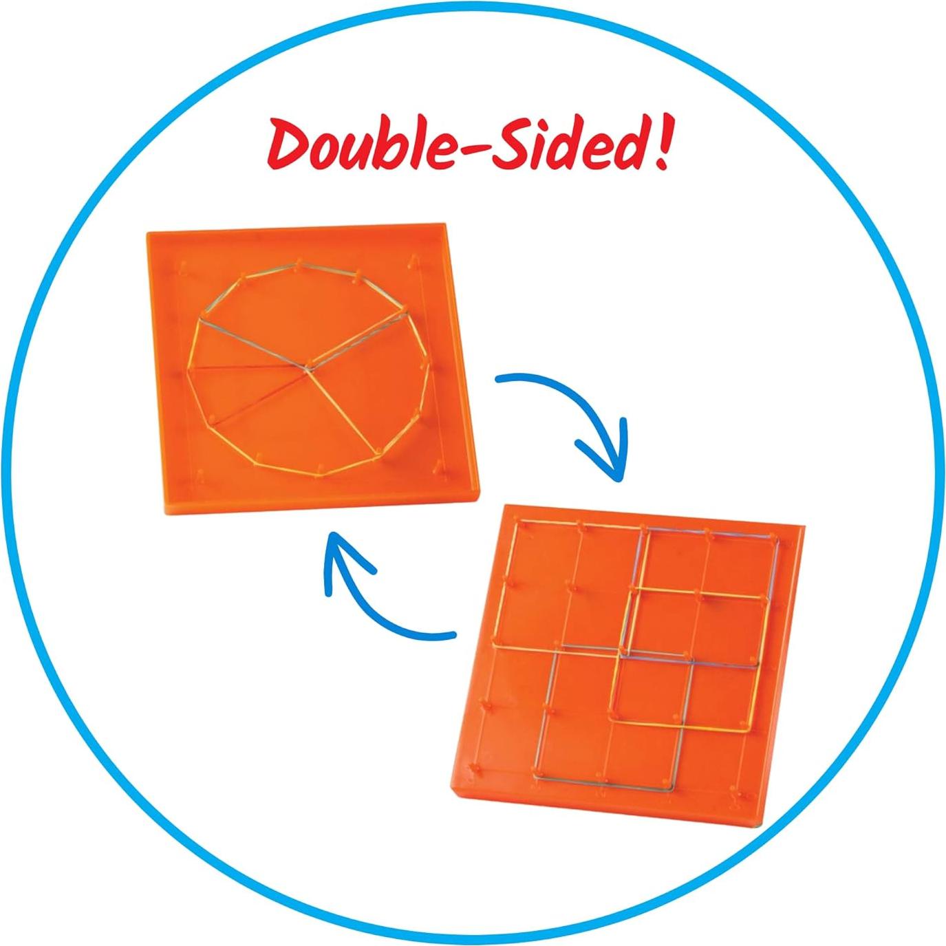 Tableros Geoboard Doble Cara Hand2mind - Set de 10 Unidades