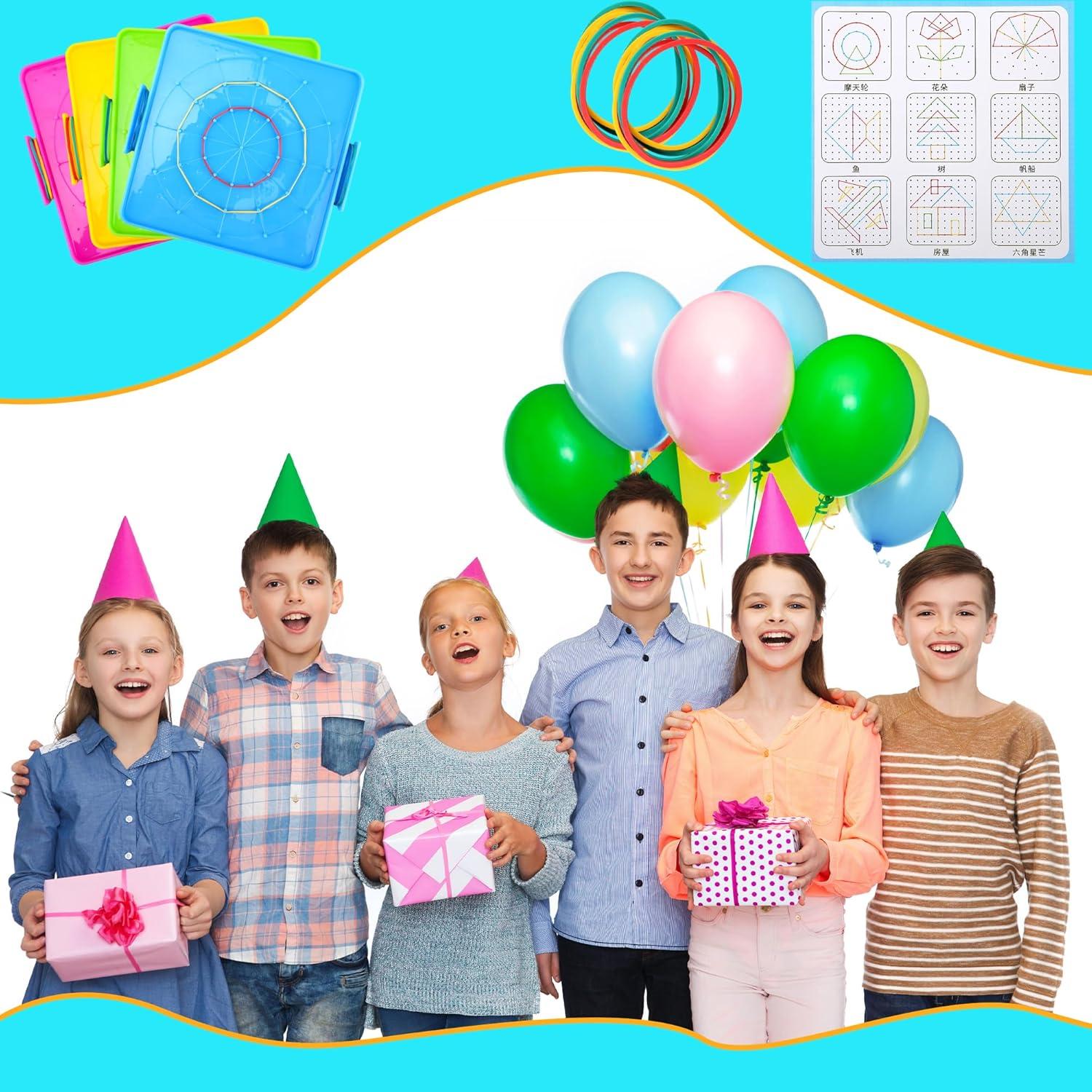 20 Tableros Geométricos Doble Cara Swakuta para Niños