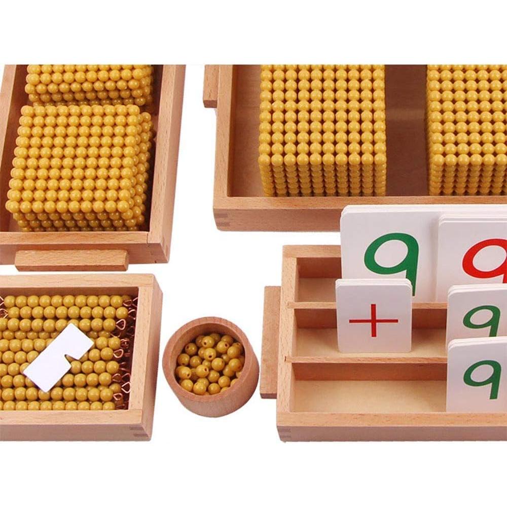 Juego de Banco Decimal Montessori Kghios - Materiales Matemáticos