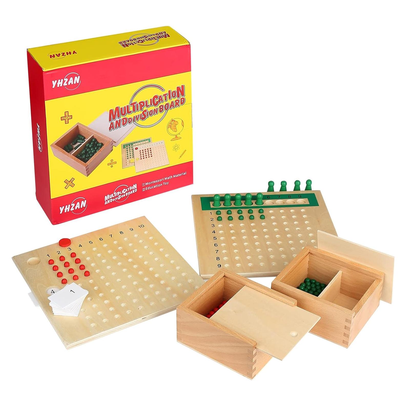 Juego de Matemáticas Montessori New Sky - Tablero Multiplicación y División