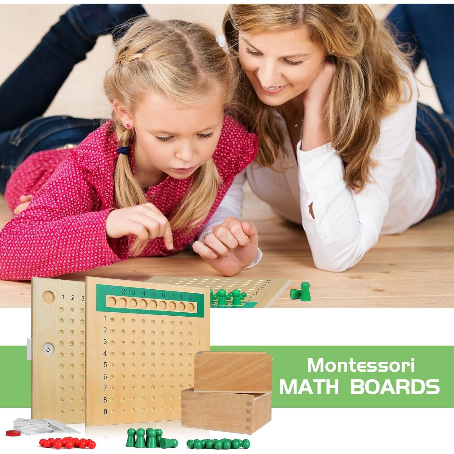 Juego de Matemáticas Montessori New Sky - Tablero Multiplicación y División