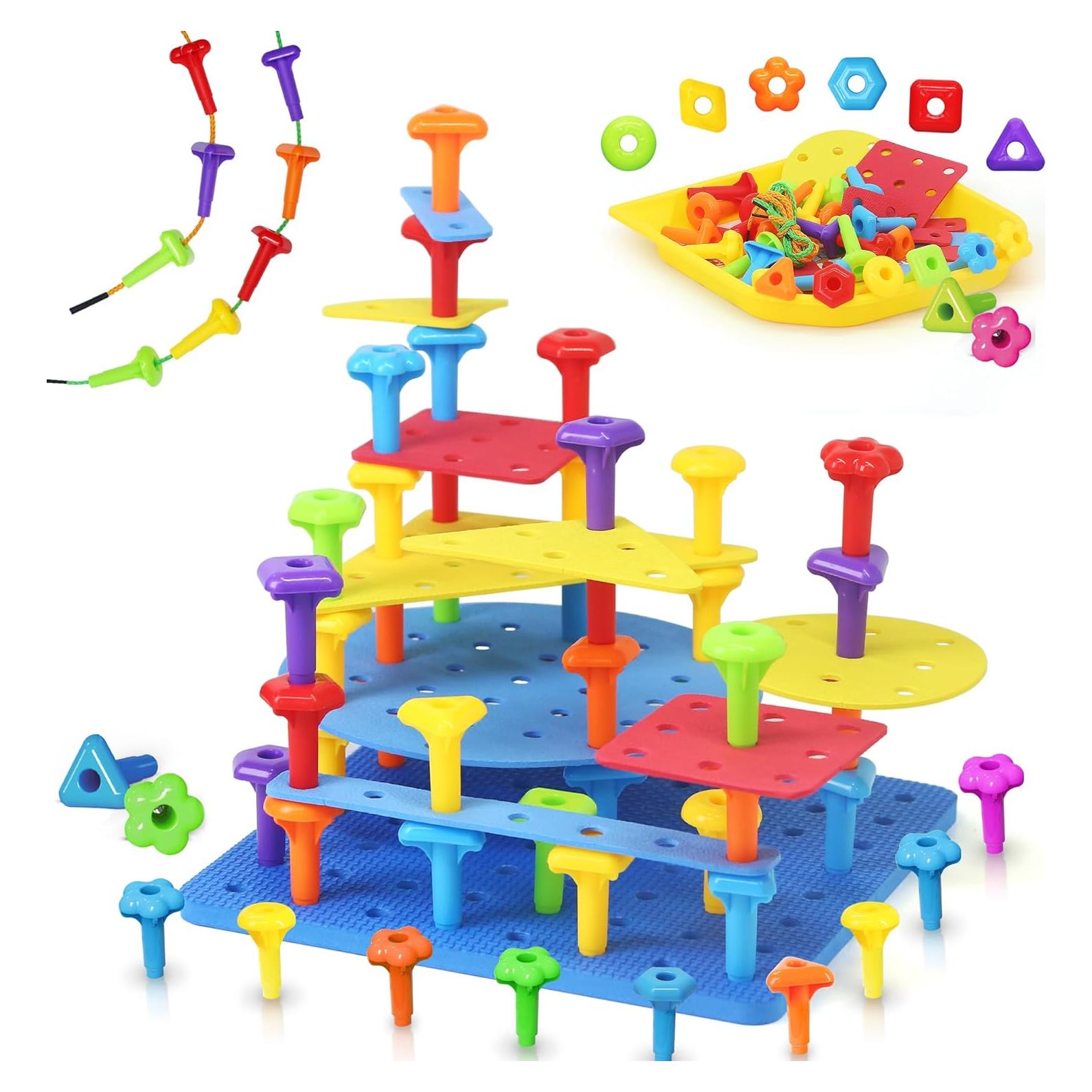 Set de Tablero de Clavos Ggiibro para Niños 3-6 Años