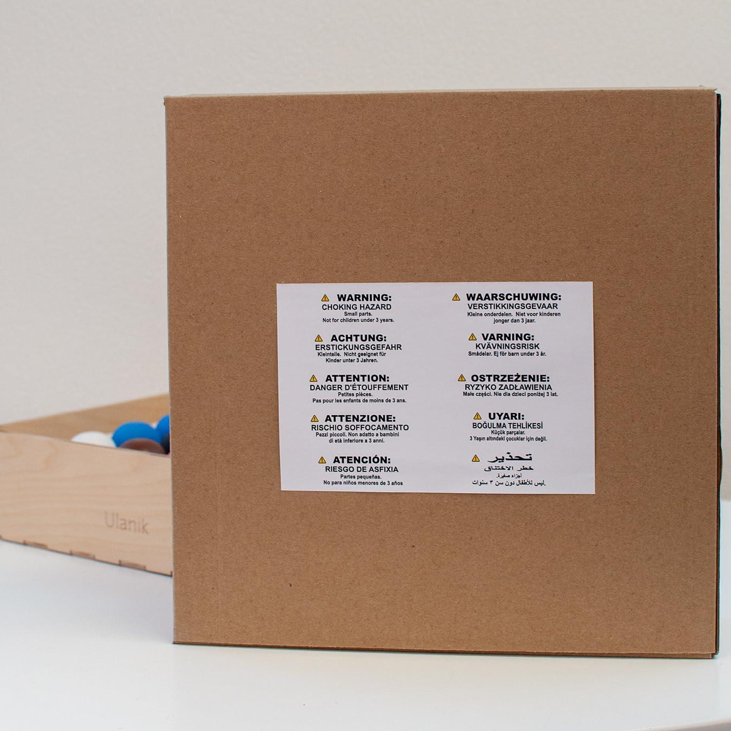 Juguetes Montessori Ulanik - Juego de Hongos de Madera 25 pcs