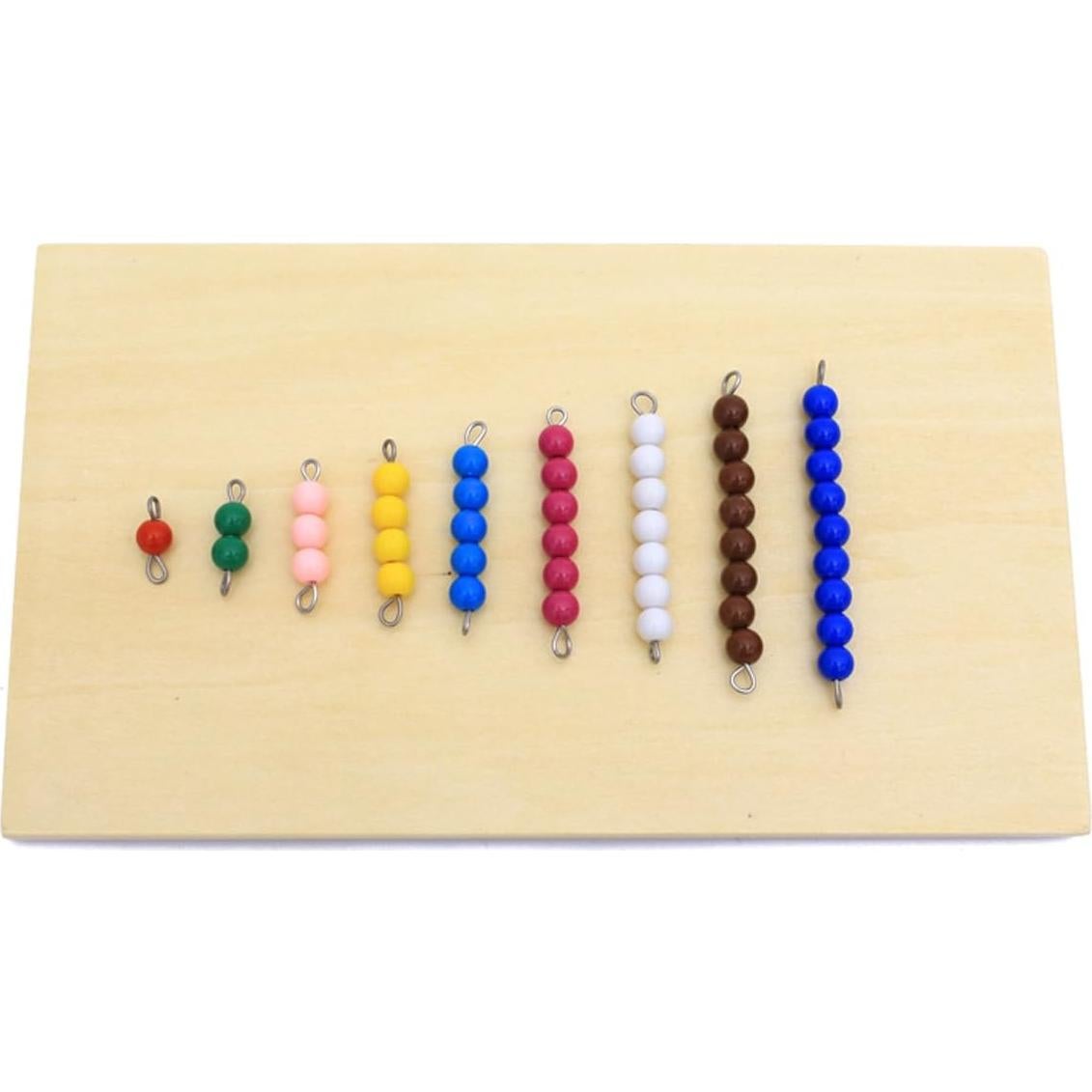 Material Montessori de Matemáticas con Perlas de Madera 430g