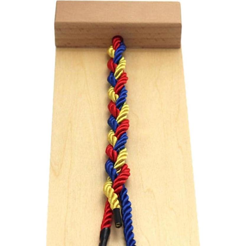 Tablero de Tejido de Madera Montessori Milageto 29x9.5cm
