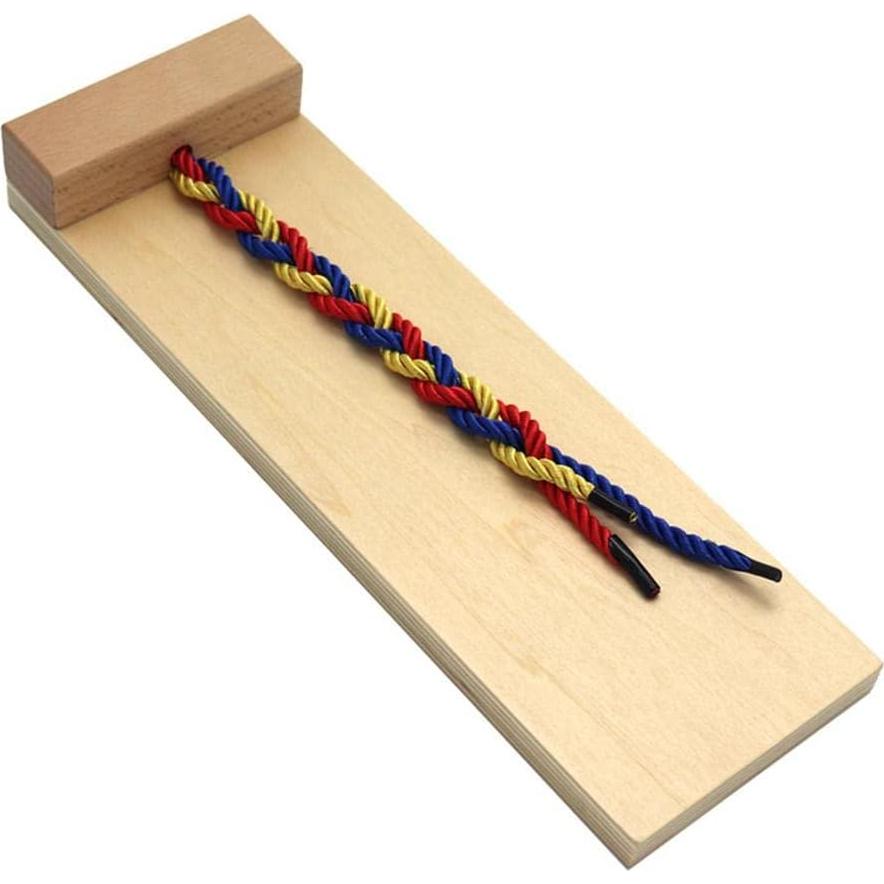 Tablero de Tejido de Madera Montessori Milageto 29x9.5cm