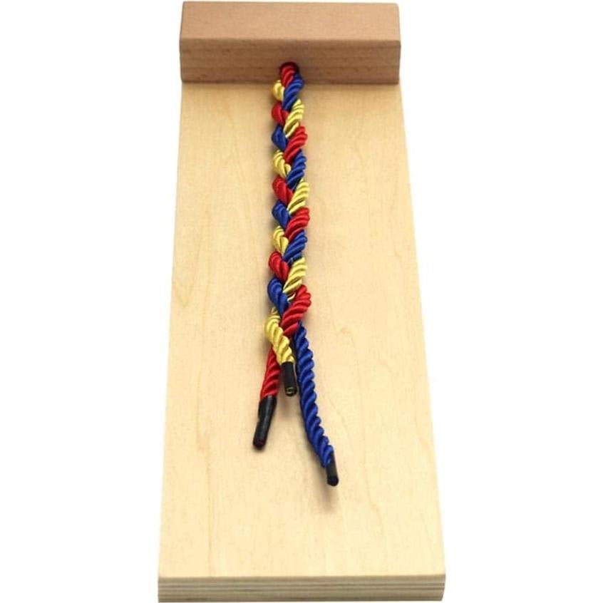 Tablero de Tejido de Madera Montessori Milageto 29x9.5cm