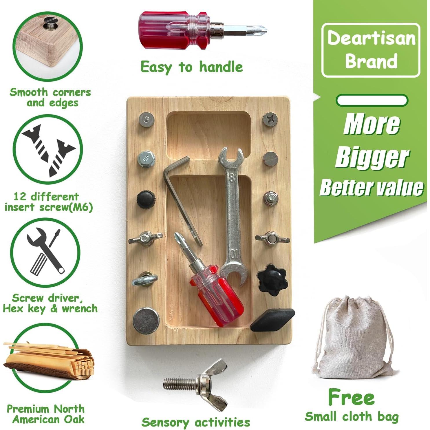 Juego de Tablero de Destornillador Deartisan 17 Pcs 12 Agujeros